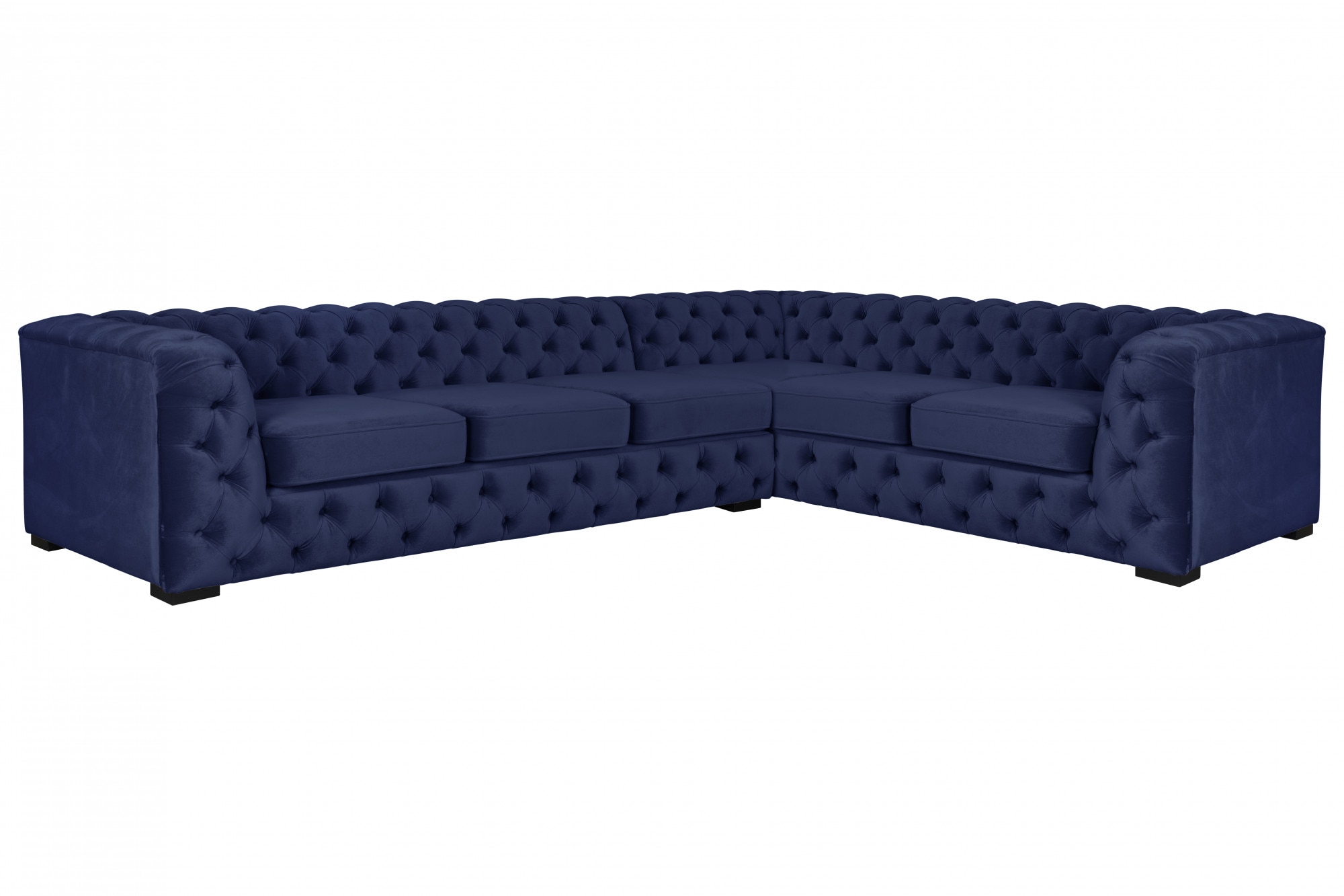 Home affaire Chesterfield-Sofa "KALINA L-Form", hochwertig Chesterfield-Aus günstig online kaufen