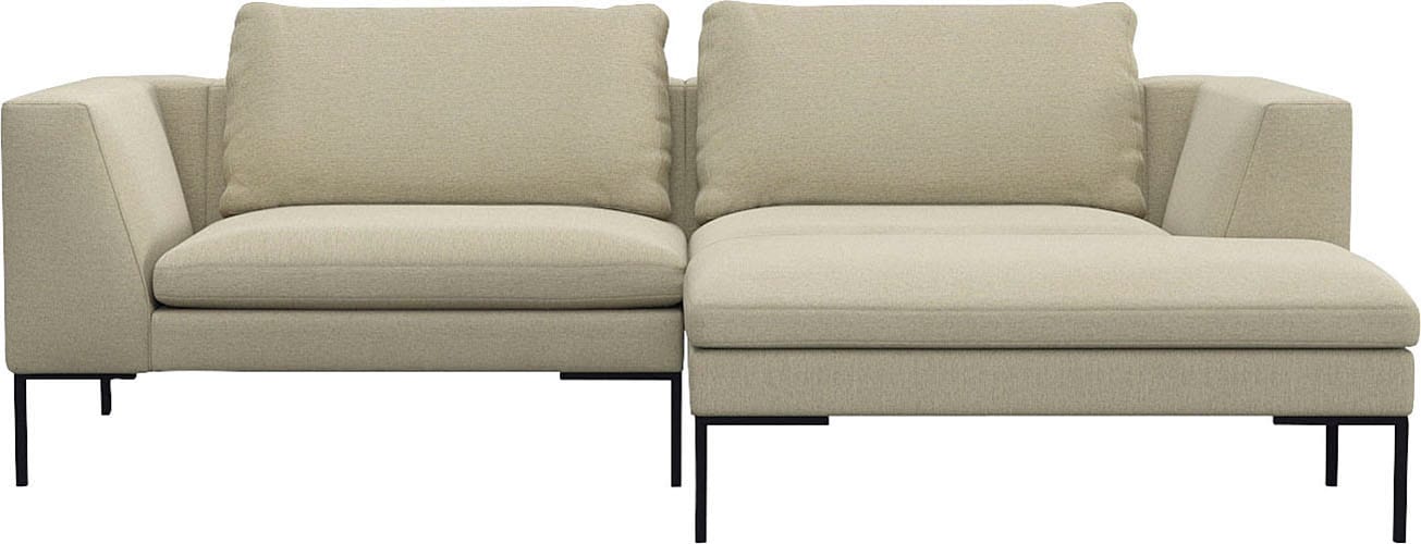 FLEXLUX Ecksofa "Loano, superbequemer Sitzkomfort durch Kaltschaum im Sitz, günstig online kaufen