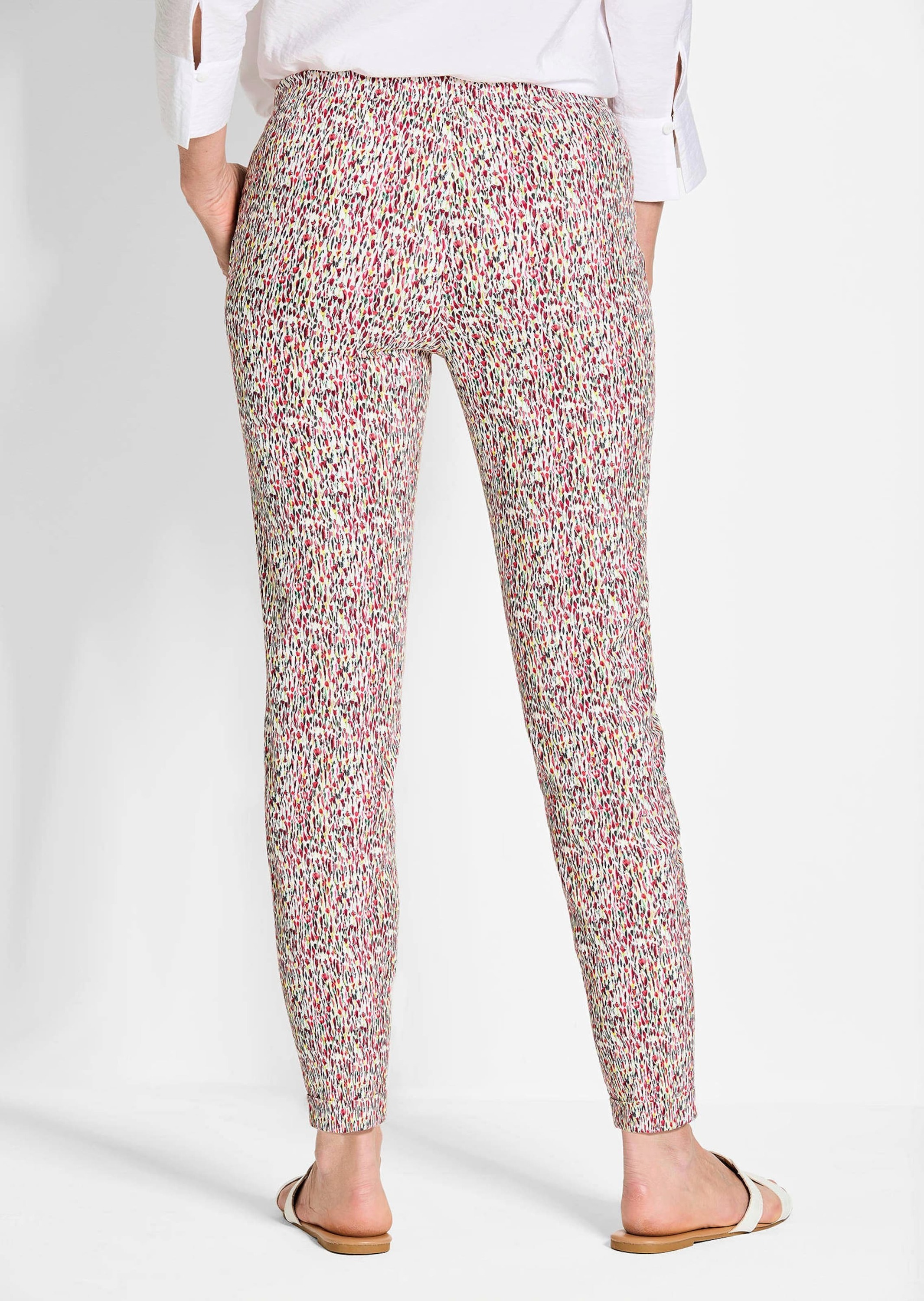 GOLDNER Schlupfhose »Kurzgröße Elastische Druckhose LOUISA bunt«
