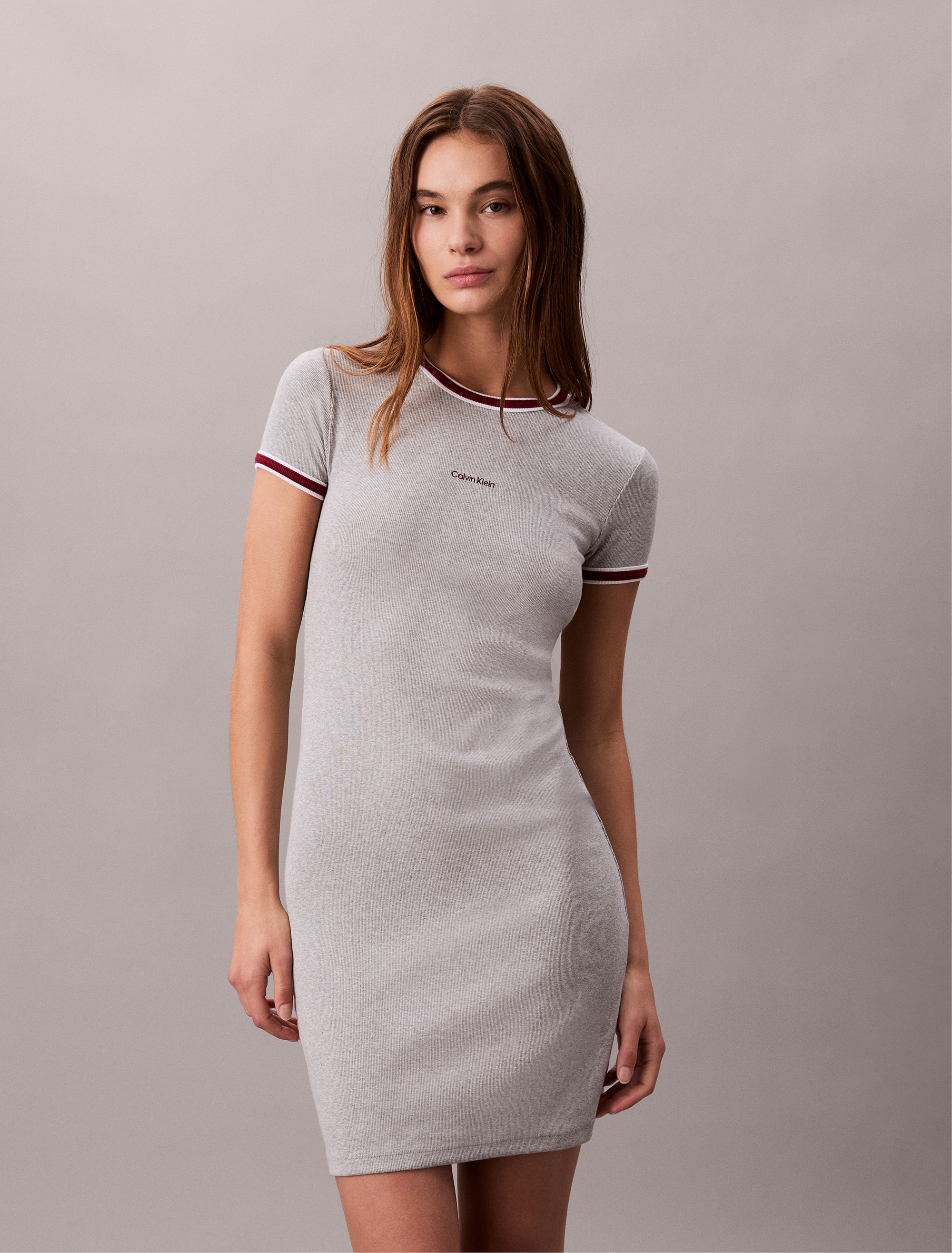 Calvin Klein Jeans Skaterkleid "SS COLOR BLOCK COTTON RIB BABY T" Ohne Tasc günstig online kaufen