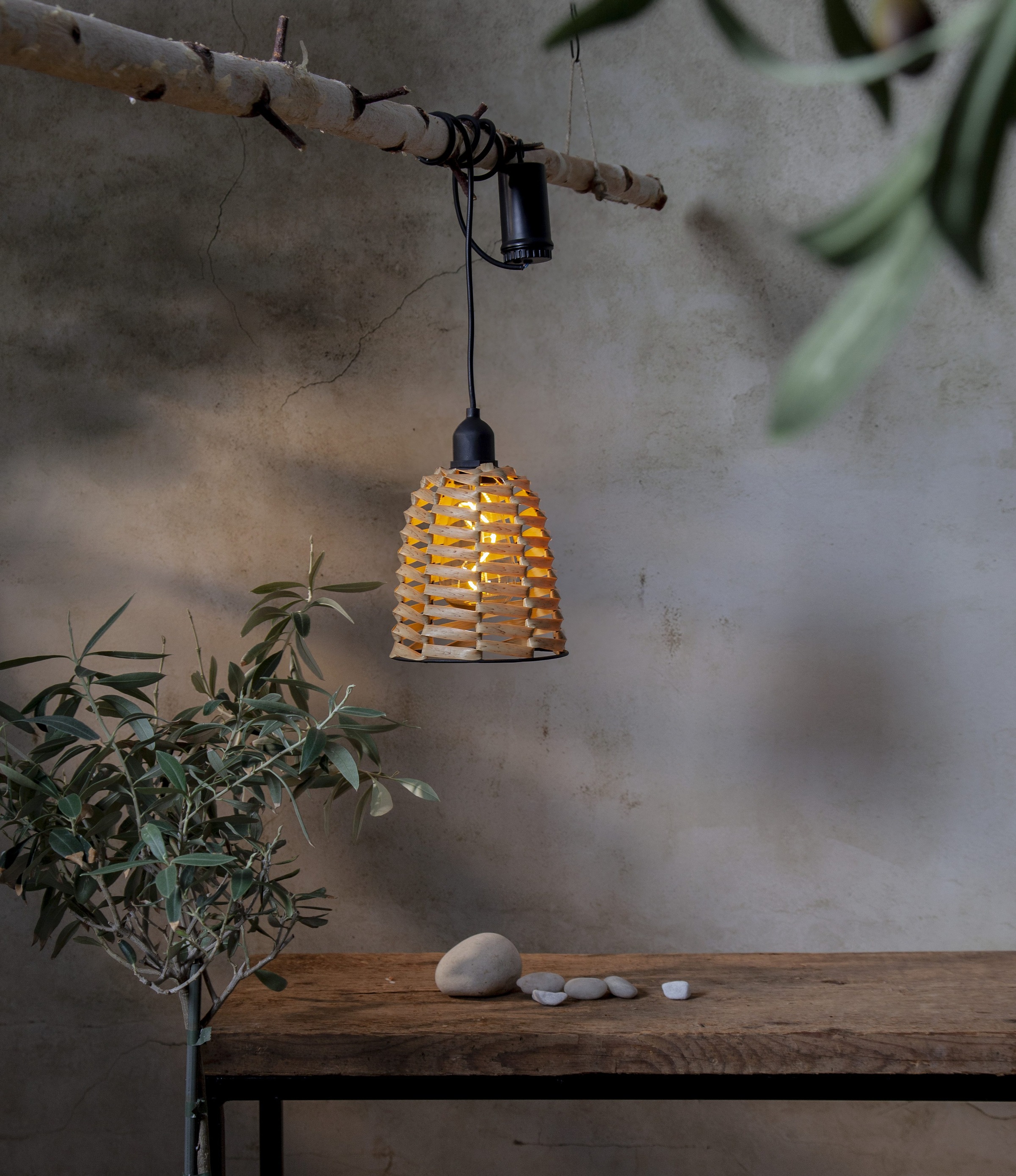 Parforce Traditional Hunting Dekolicht »Außendekoration Twine« LED-Board 1 Stk. Warmweiß Rattan-Optik in PE-Material, warmweißes Filament-Licht, 6/18-h-Timer