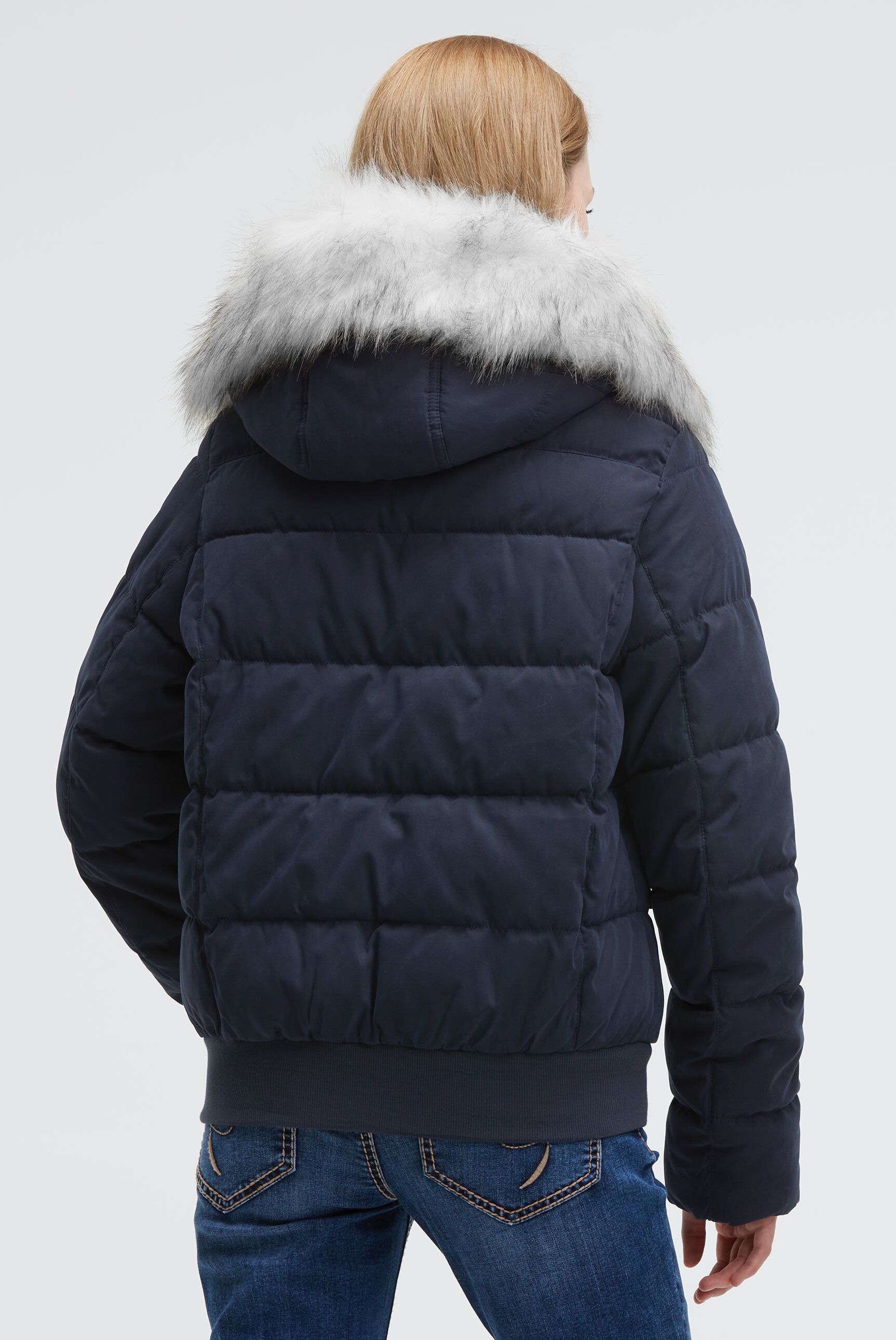 SOCCX Winterjacke mit Kapuze mit abnehmbarem Kunstfellbesatz