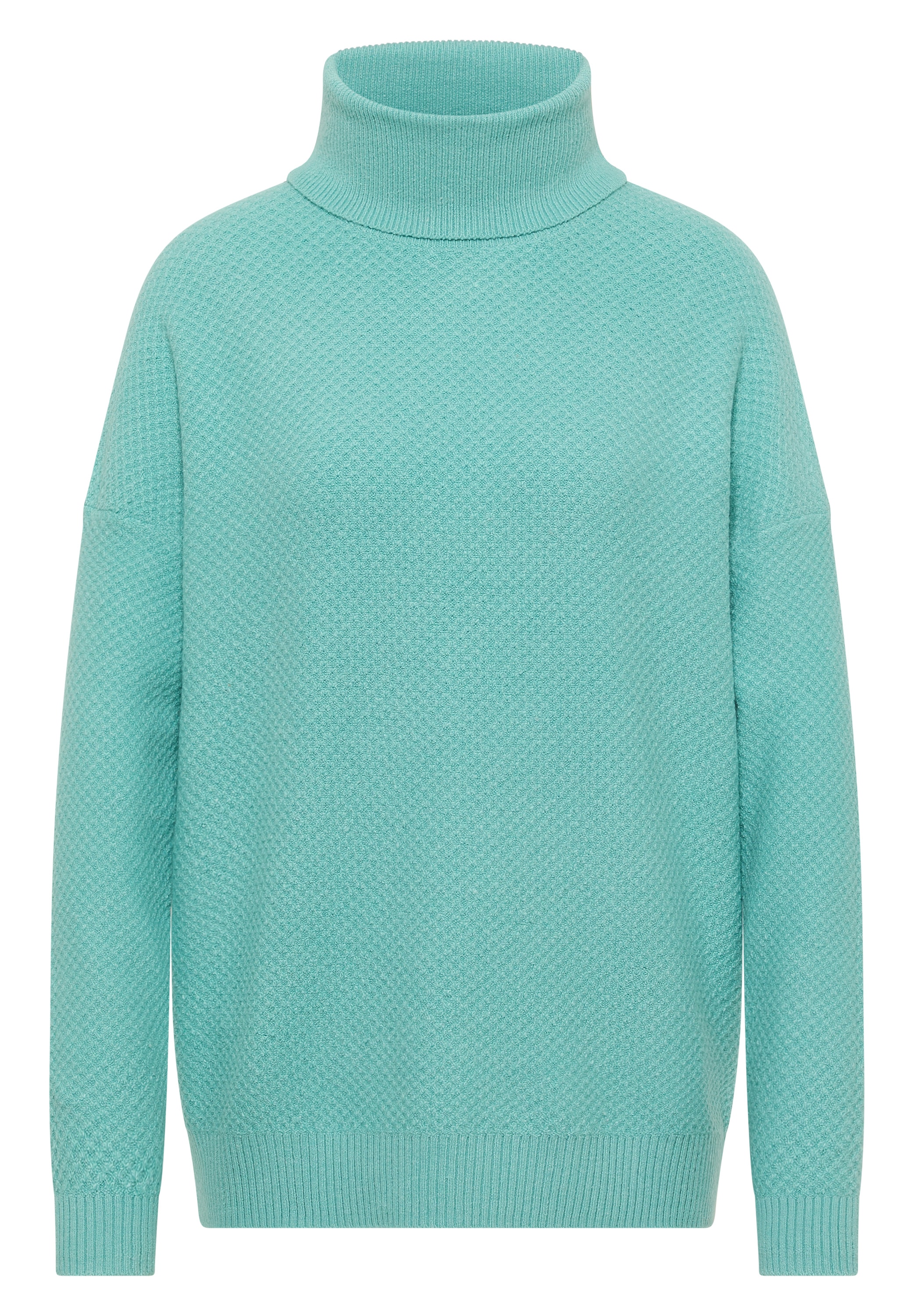 STREET ONE Rollkragenpullover aus Baumwolle mit Stretchanteil