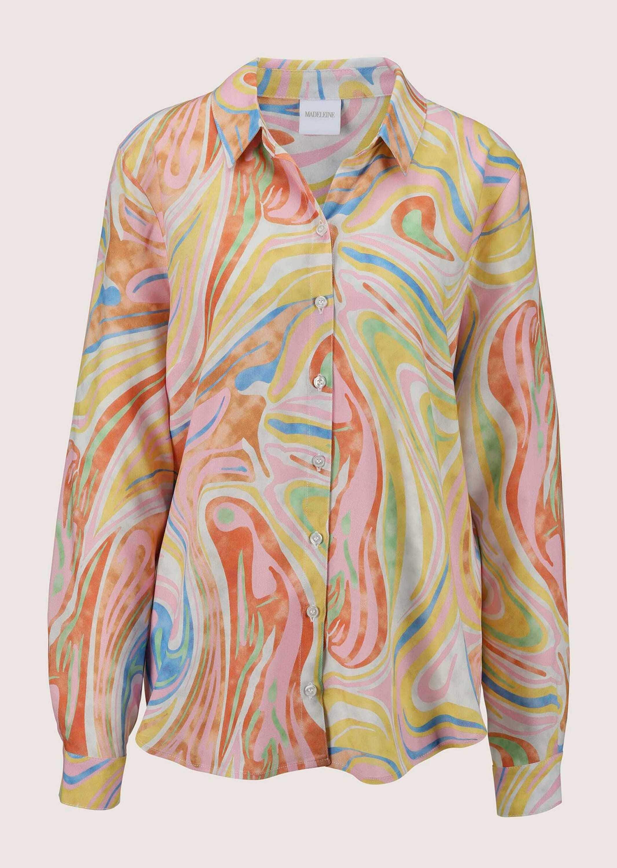 MADELEINE Hemdbluse "Bluse Longbluse mit Unikat-Print" günstig online kaufen
