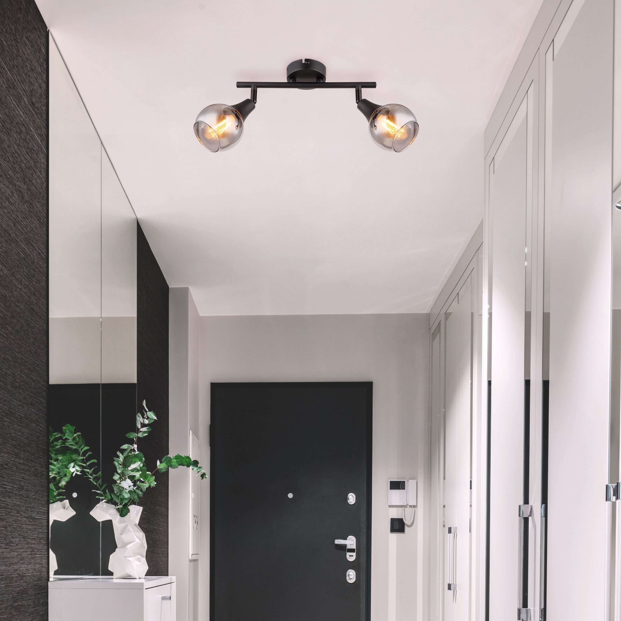 GLOBO LIGHTING Deckenstrahler »GLYPTAR« E14 1 Stk. Spot Deckenspot Flur Schlafzimmer Wohnzimmer