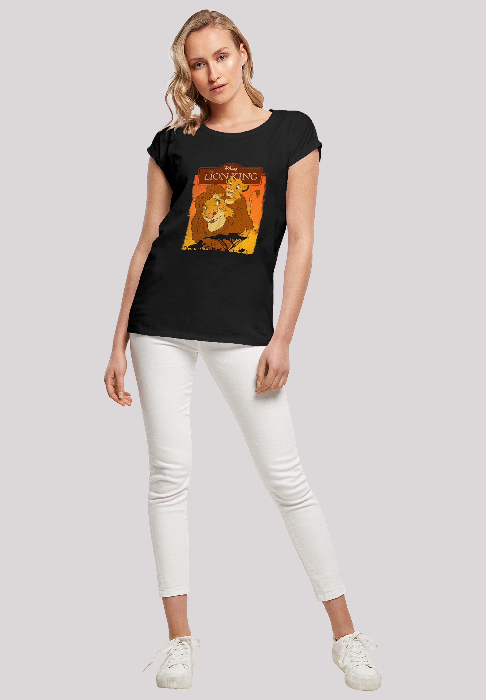 F4NT4STIC T-Shirt »König der Löwen Simba und Mufasa'«, Print