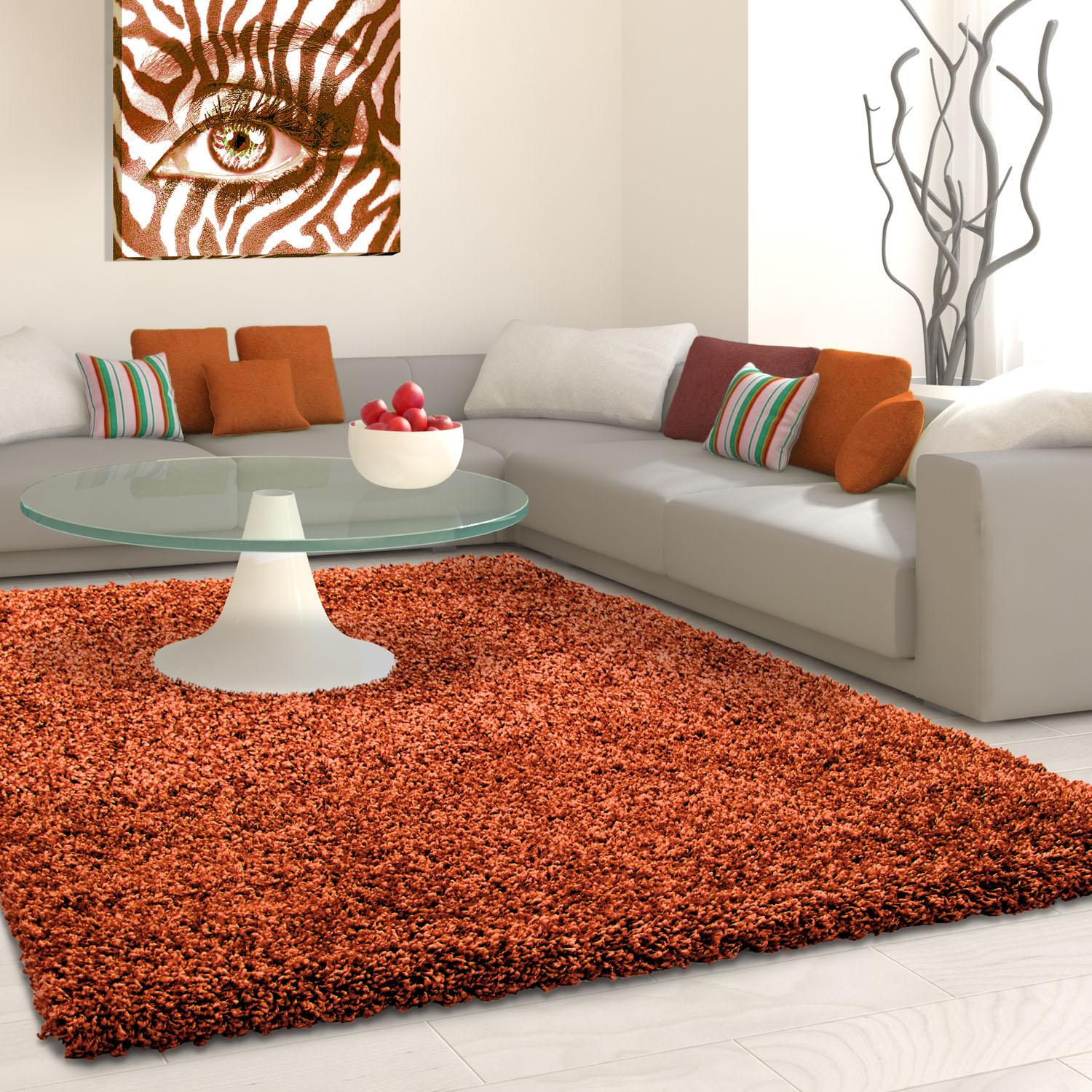 Ayyildiz Teppiche Hochflor-Teppich "Life Shaggy 1500, auch als Läufer und in Rund erhältlich" rechteckig 30 mm Höhe Langflor, uni, große Farb- und Größenauswahl. Wohnzimmer, alle Räume