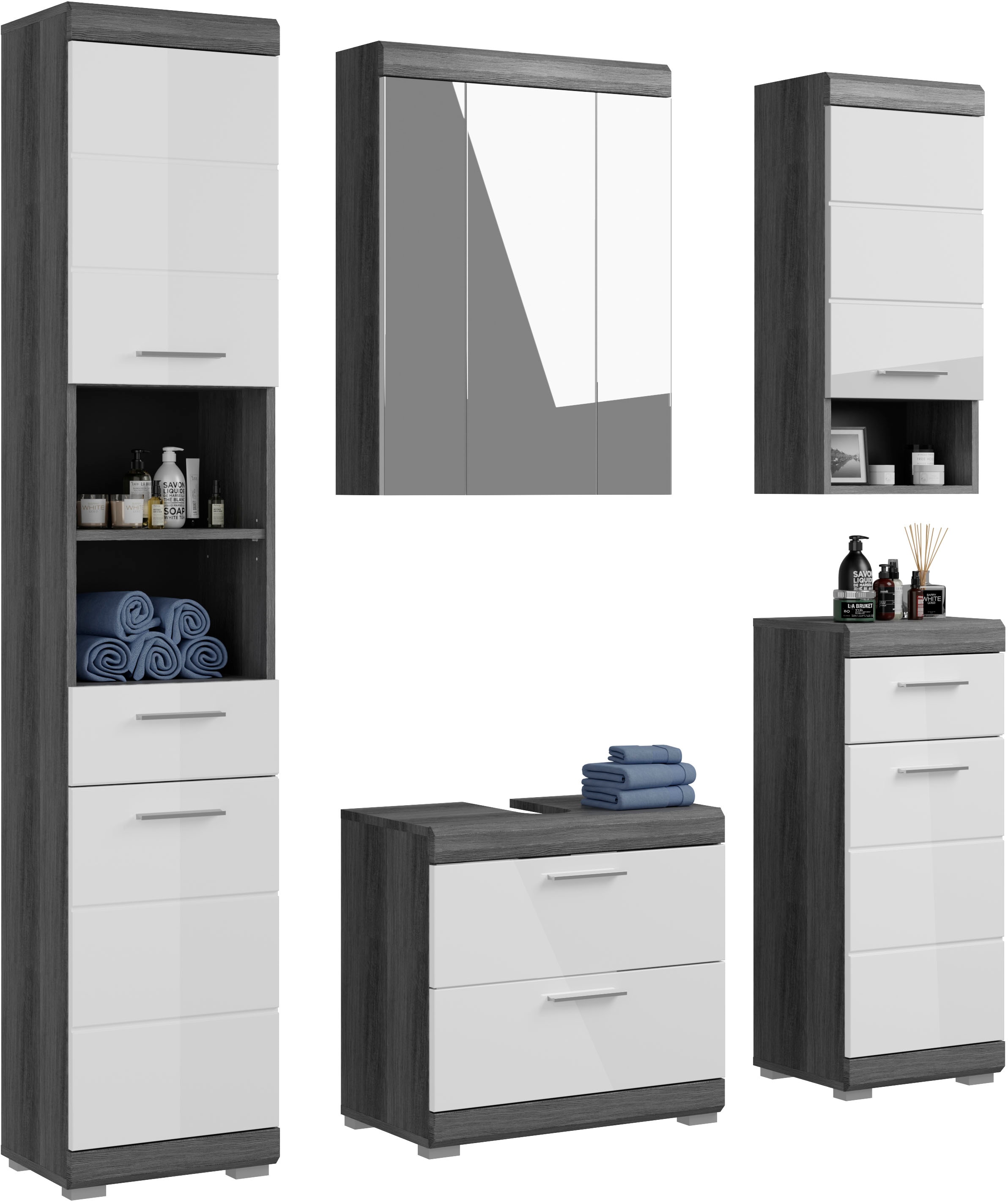 INOSIGN Badmöbel-Set "Siena, 5 teilig, bestehend aus:" Set, TOPSELLER, 5 St günstig online kaufen