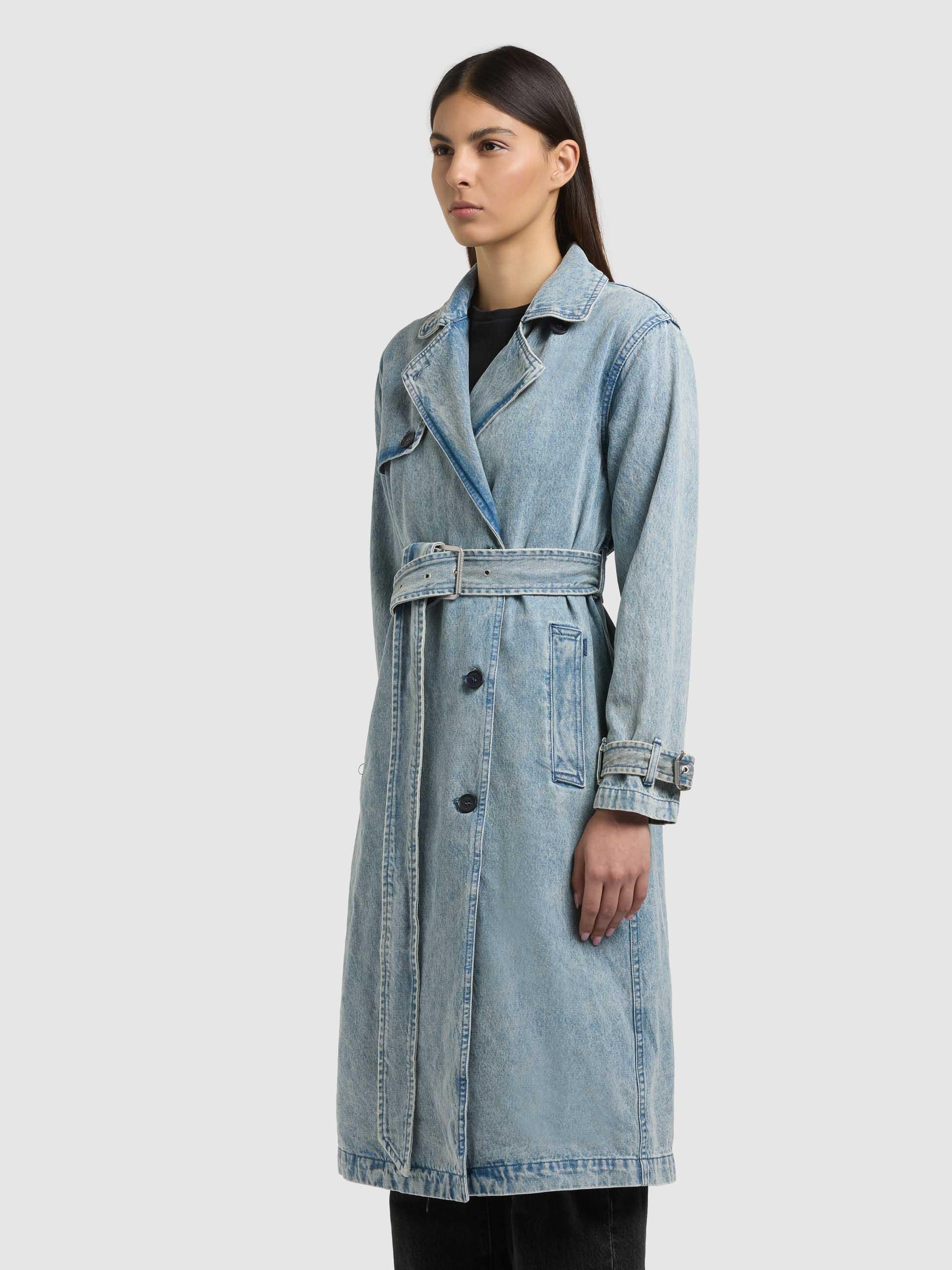 khujo Langmantel »Hera« Trenchcoat aus Jeans
