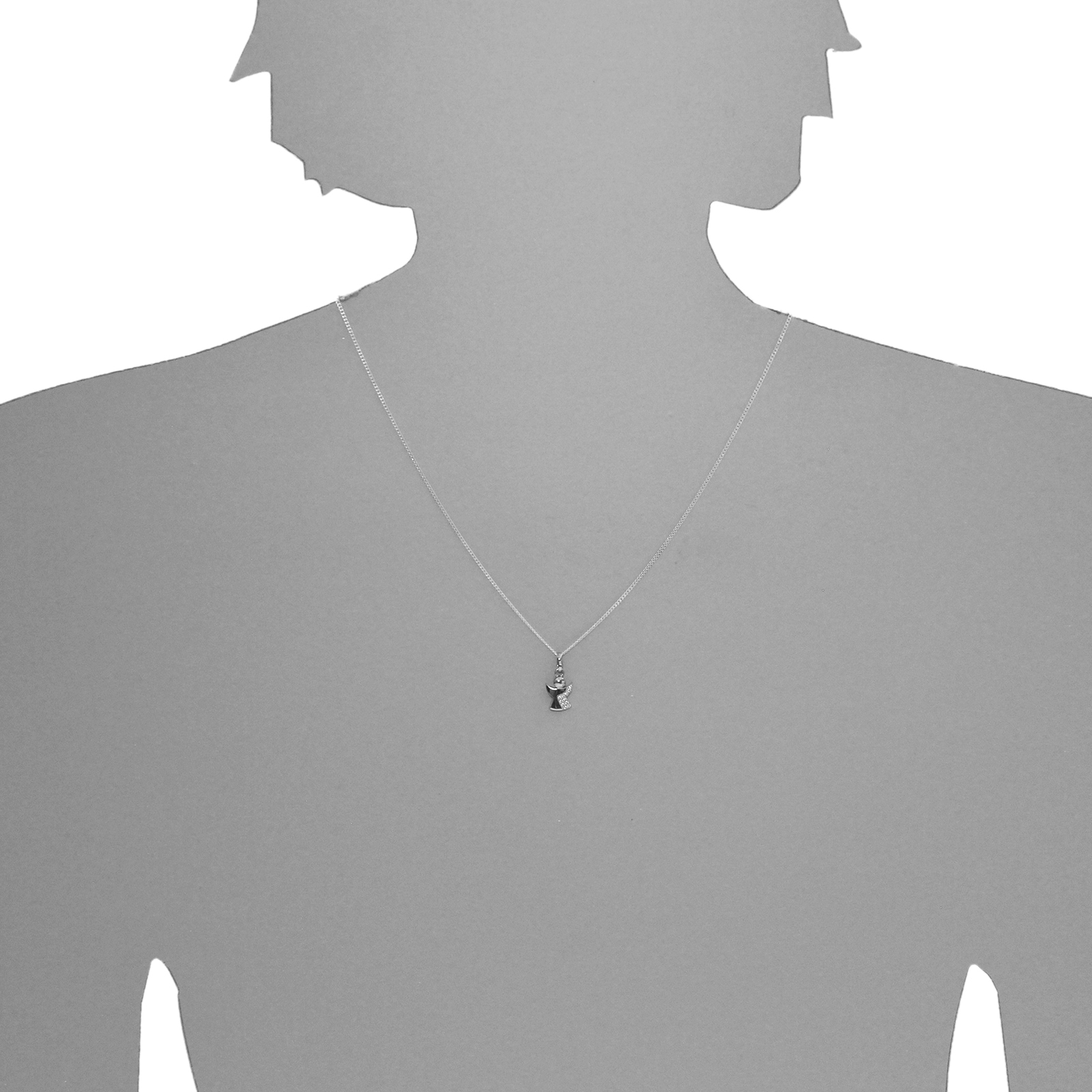 OSTSEE-SCHMUCK Kette mit Anhänger »- kleiner Engel - Silber 925/000 - Zirkonia«
