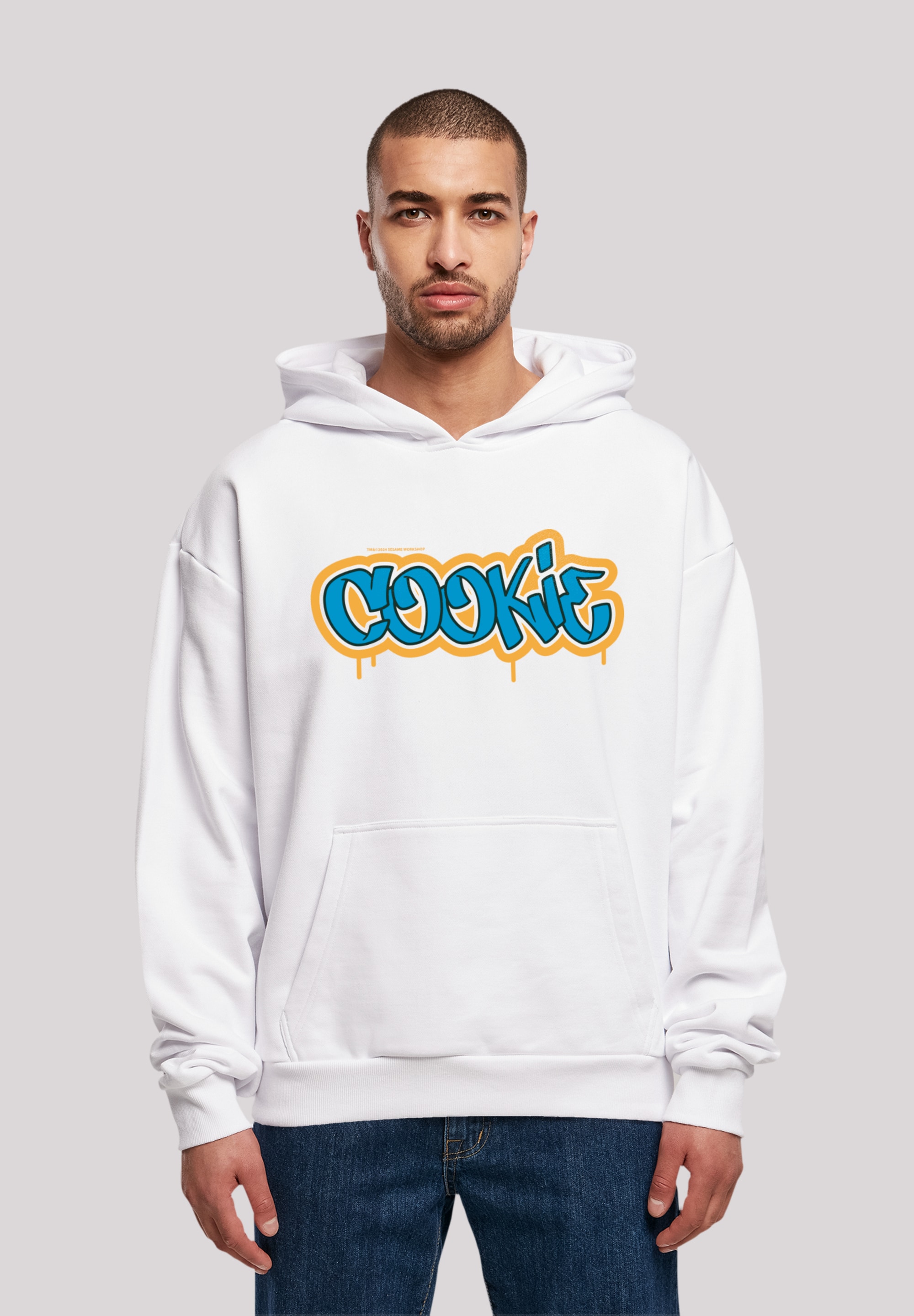 F4NT4STIC Kapuzenpullover "Sesamstraße Cookie Graffiti Tag", Premium Qualit günstig online kaufen