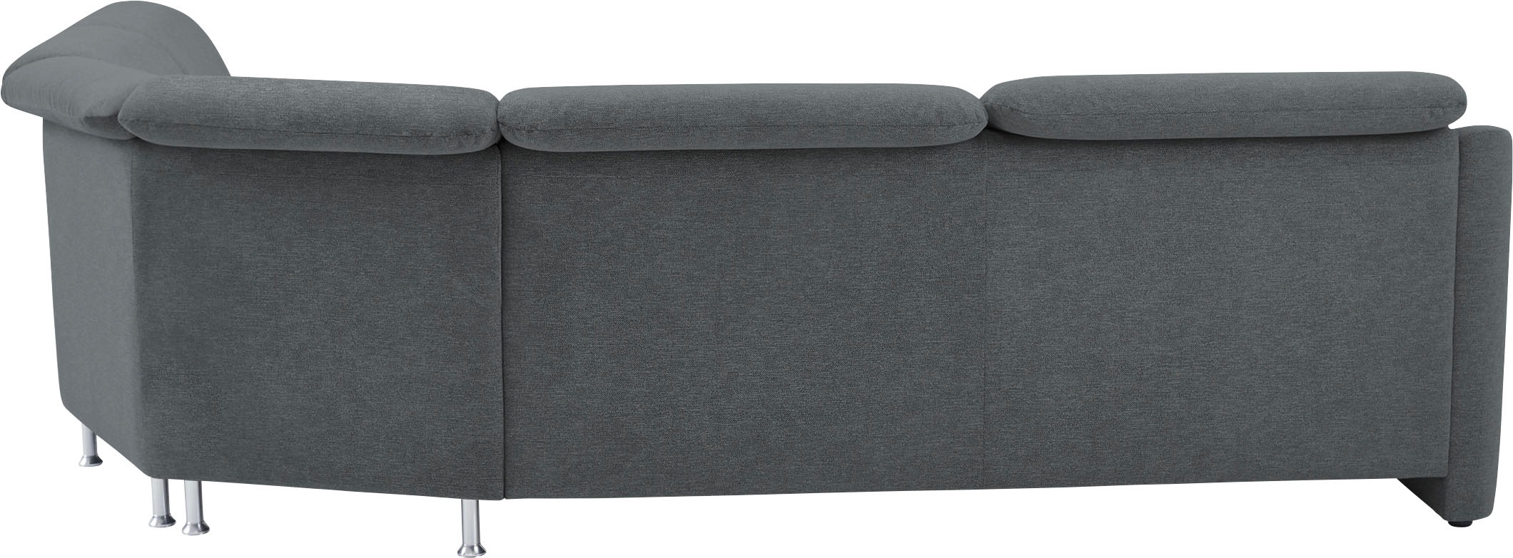 VILLA BECK Ecksofa »Garda L-Form«, (4 St.), inklusive Kopfteilverstellung, Stellmaß 309x277 cm