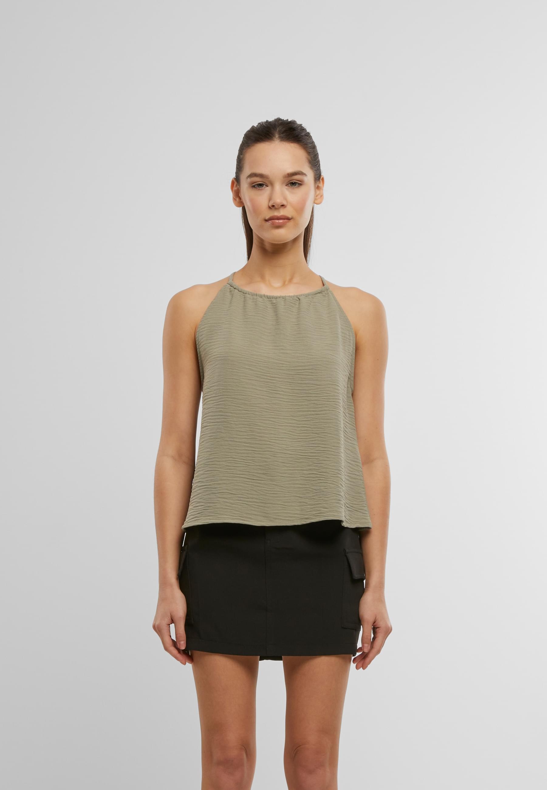 URBAN CLASSICS Muskelshirt »Urban Classics Ladies Structured Top«, (1 tlg.)