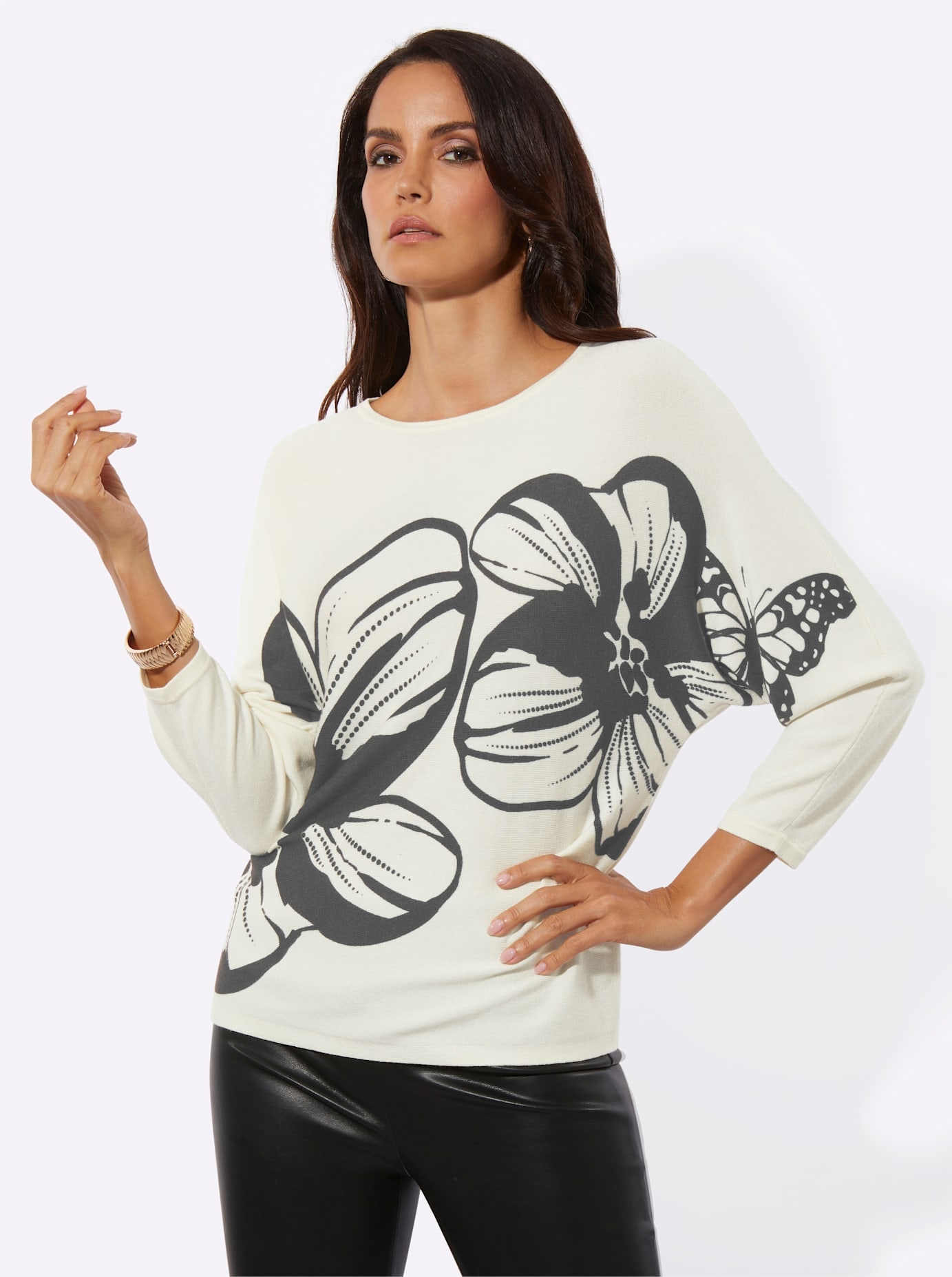 creation L 3/4 Arm-Pullover "Lyocell-Viskose-Pullover"