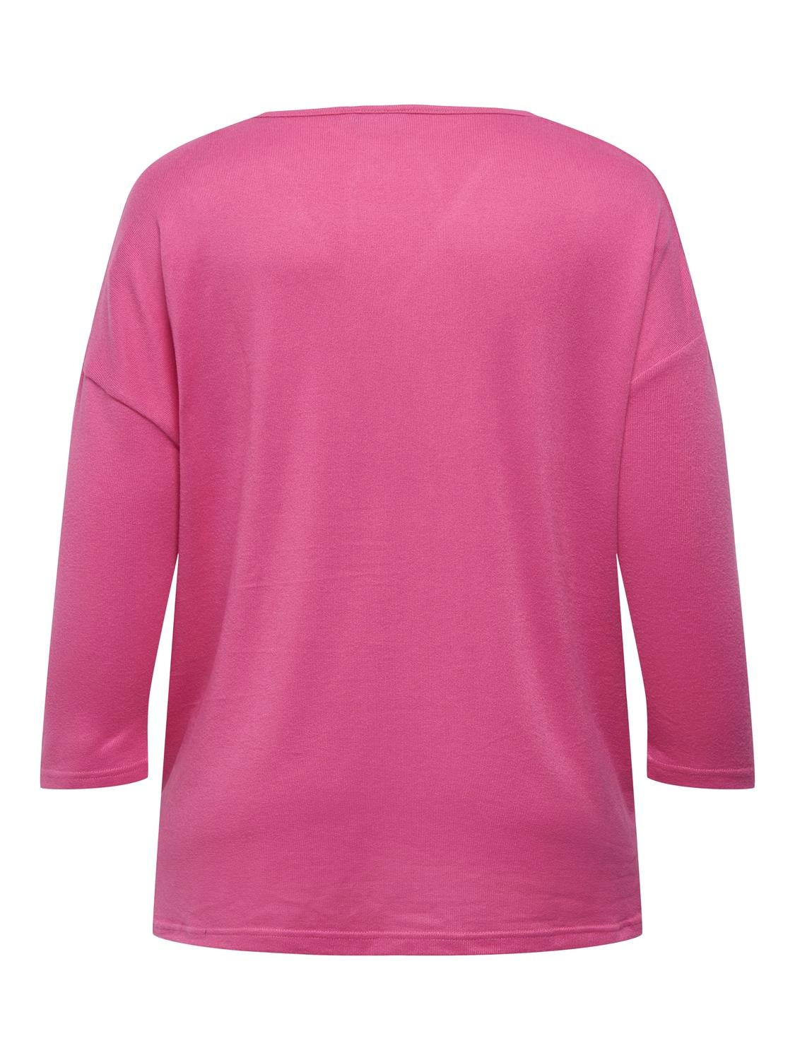 ONLY CARMAKOMA V-Shirt "CARALBA MIRSE 4/5 V-NECK TOP JRS" günstig online kaufen