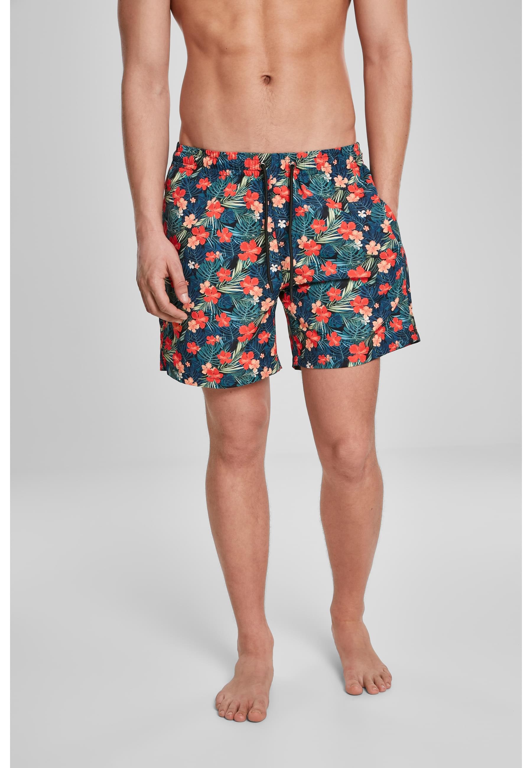 URBAN CLASSICS Badeshorts »Urban Classics Herren Pattern Swim Shorts«
