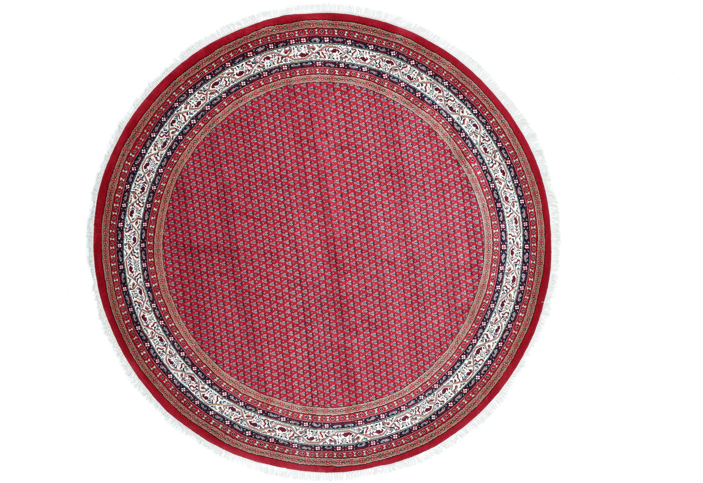 OTTO home Orientteppich "Levin" rund 12 mm Höhe handgeknüpft, mit Fransen, günstig online kaufen