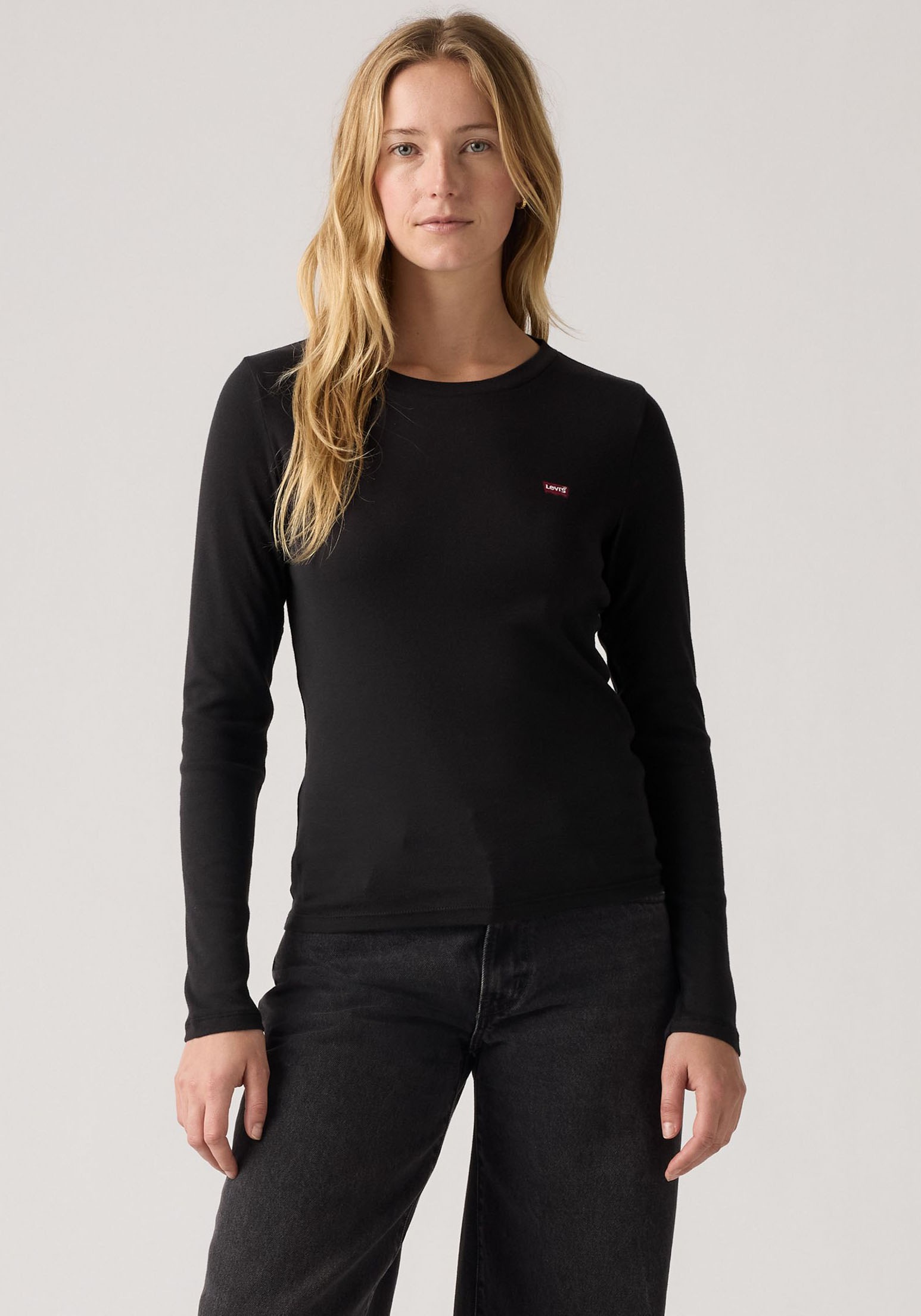 Levis Langarmshirt "LS 2 Pack Tee" Packung, 2 Stk. mit Batwing Logo-Sticker günstig online kaufen