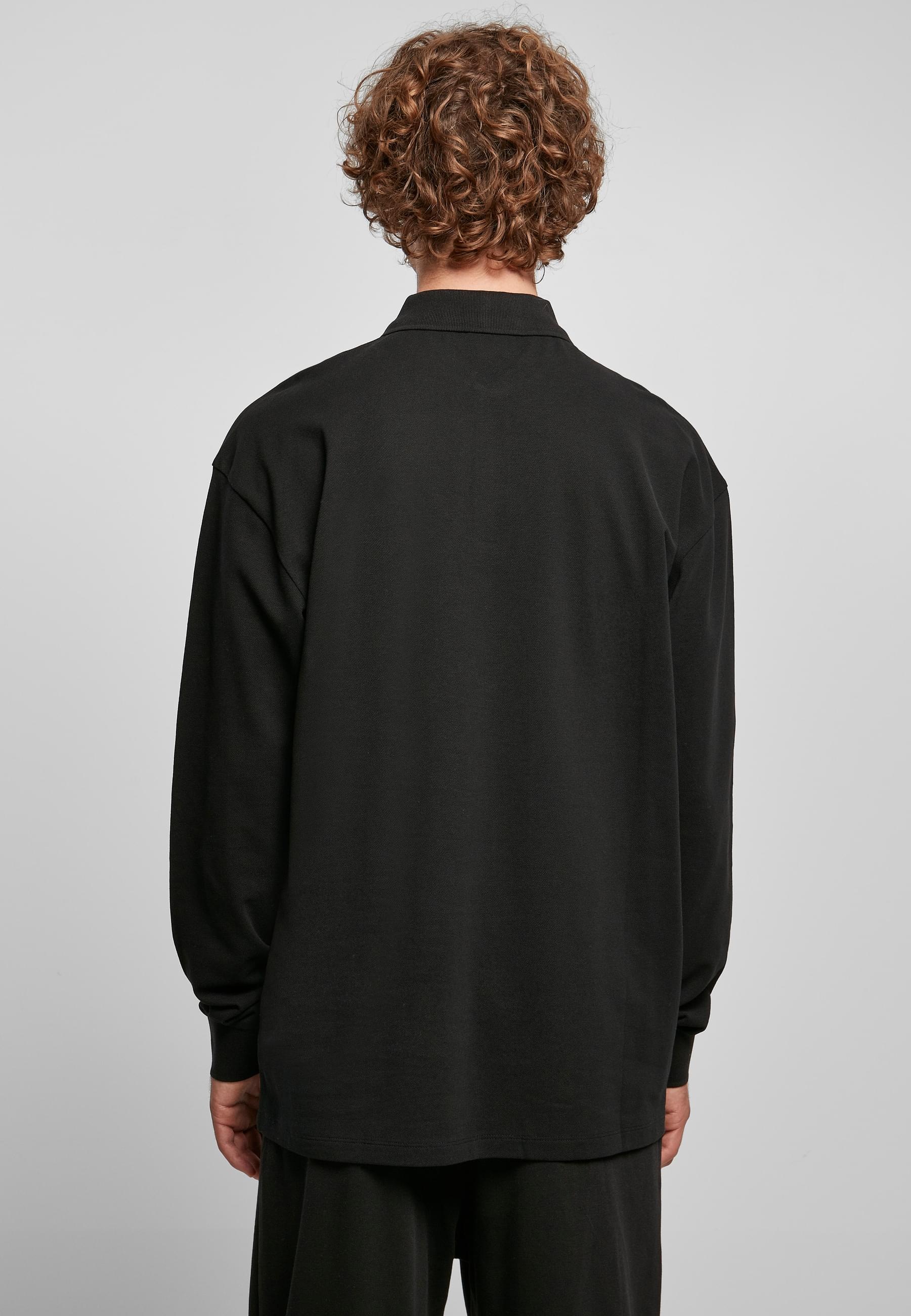 URBAN CLASSICS Poloshirt »Urban Classics Herren Boxy Polo Longsleeve«, (1 tlg.)