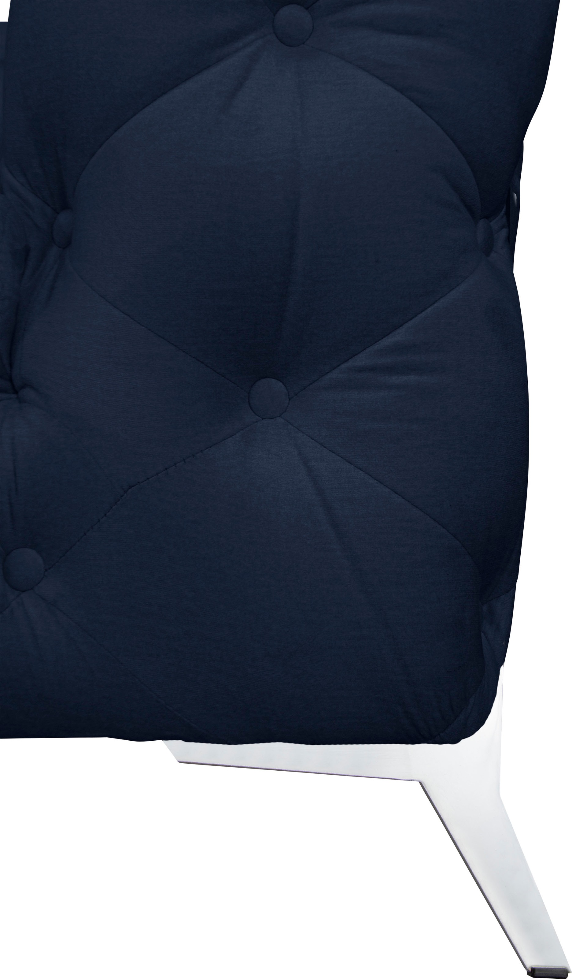 Home affaire Chesterfield-Sofa »Amaury L-Form« moderne Chersterfield-Optik, Breite 262 cm, Fußfarbe wählbar