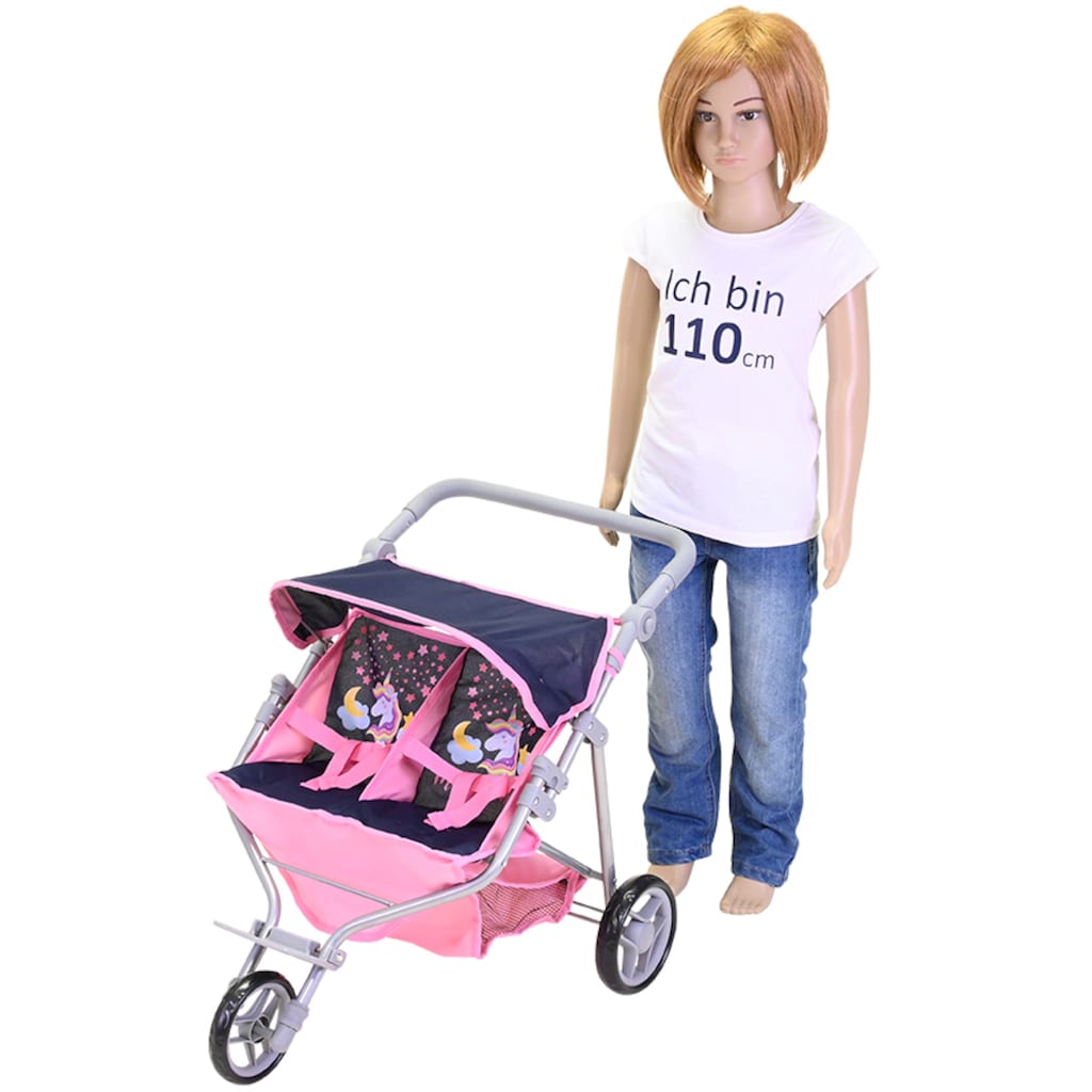 Knorrtoys® Puppen-Zwillingsbuggy »Duo - Magic Unicorn«