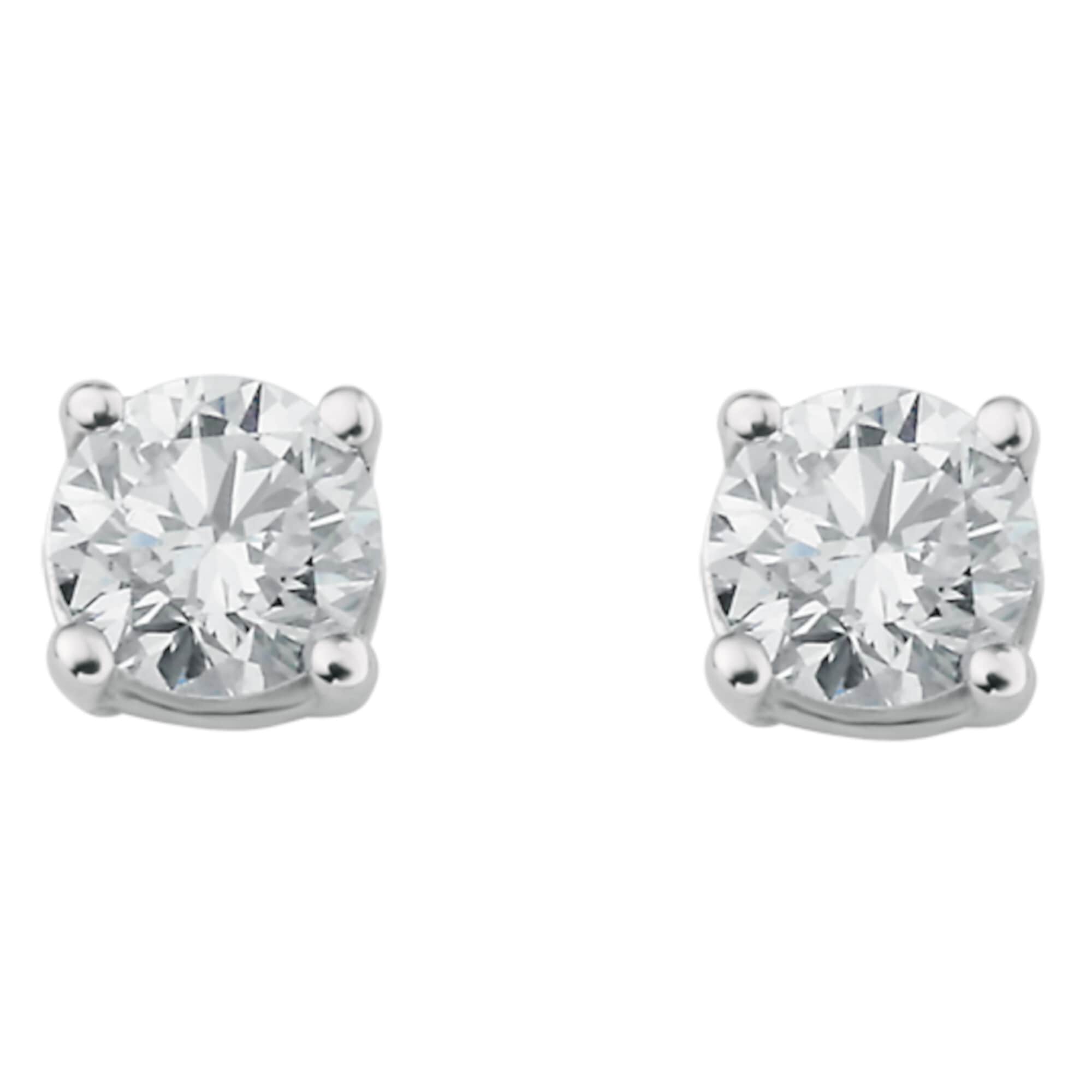 ONE ELEMENT Paar Ohrhänger »0.15 ct Diamant Brillant Ohrringe Ohrstecker aus 950 Platin«, Damen Platin Schmuck
