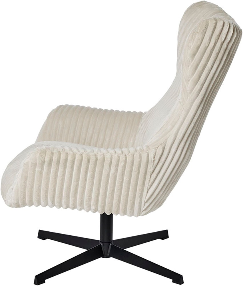 Jahnke Sessel »LOUNGE SNOOZE« Loungesessel, drehbar, dick gepolstert, Armlehnen, weicher Cordbezug