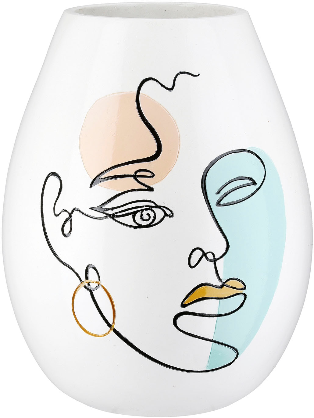 Casablanca by Gilde Tischvase "Vase bauchig Voir weiß H. 28 cm", (1 St.) günstig online kaufen