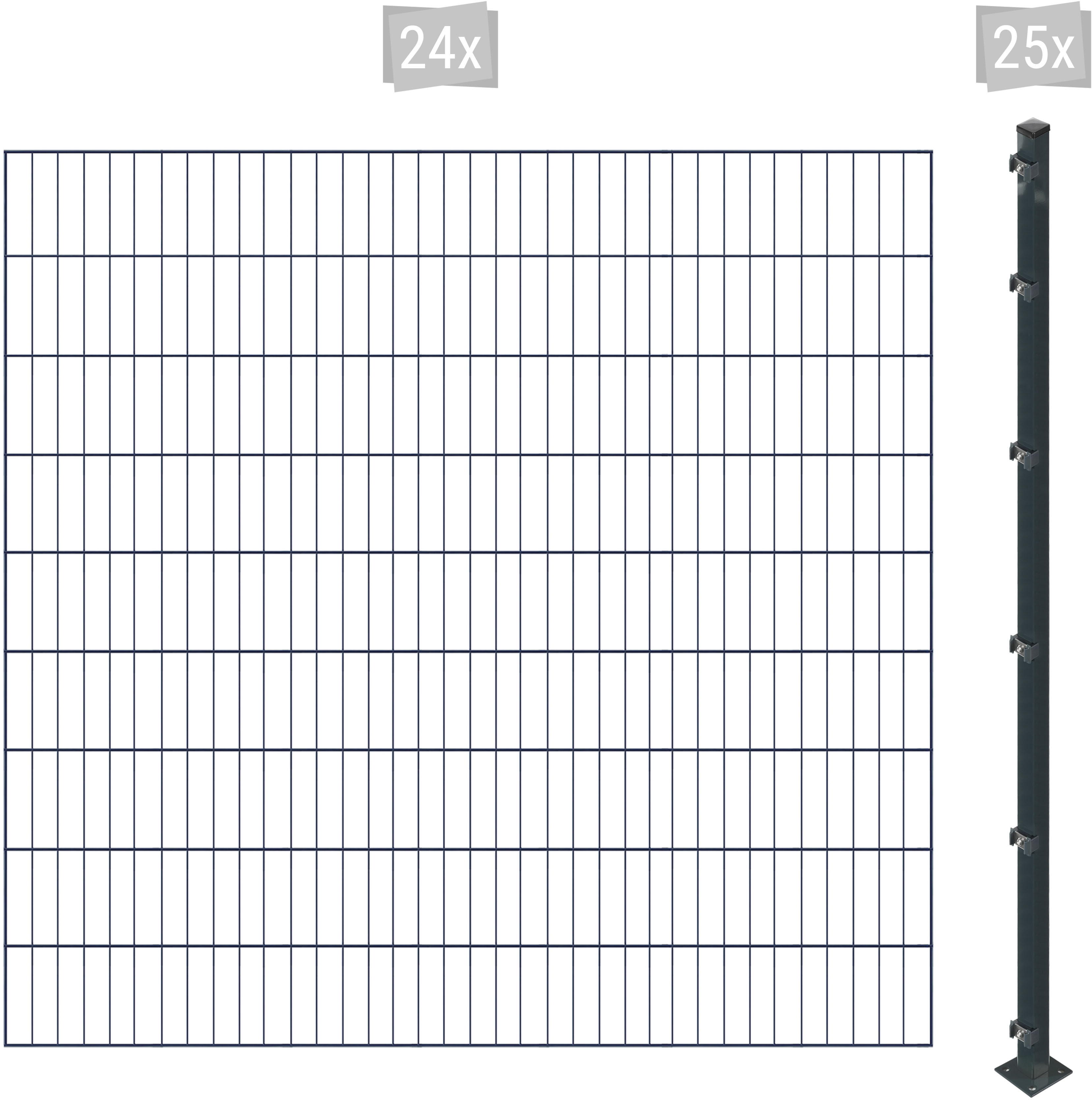 Arvotec "ESSENTIAL 180 zum Einbetonieren" Zaunhöhe 180 cm, Zaunlänge 2 - 60 m