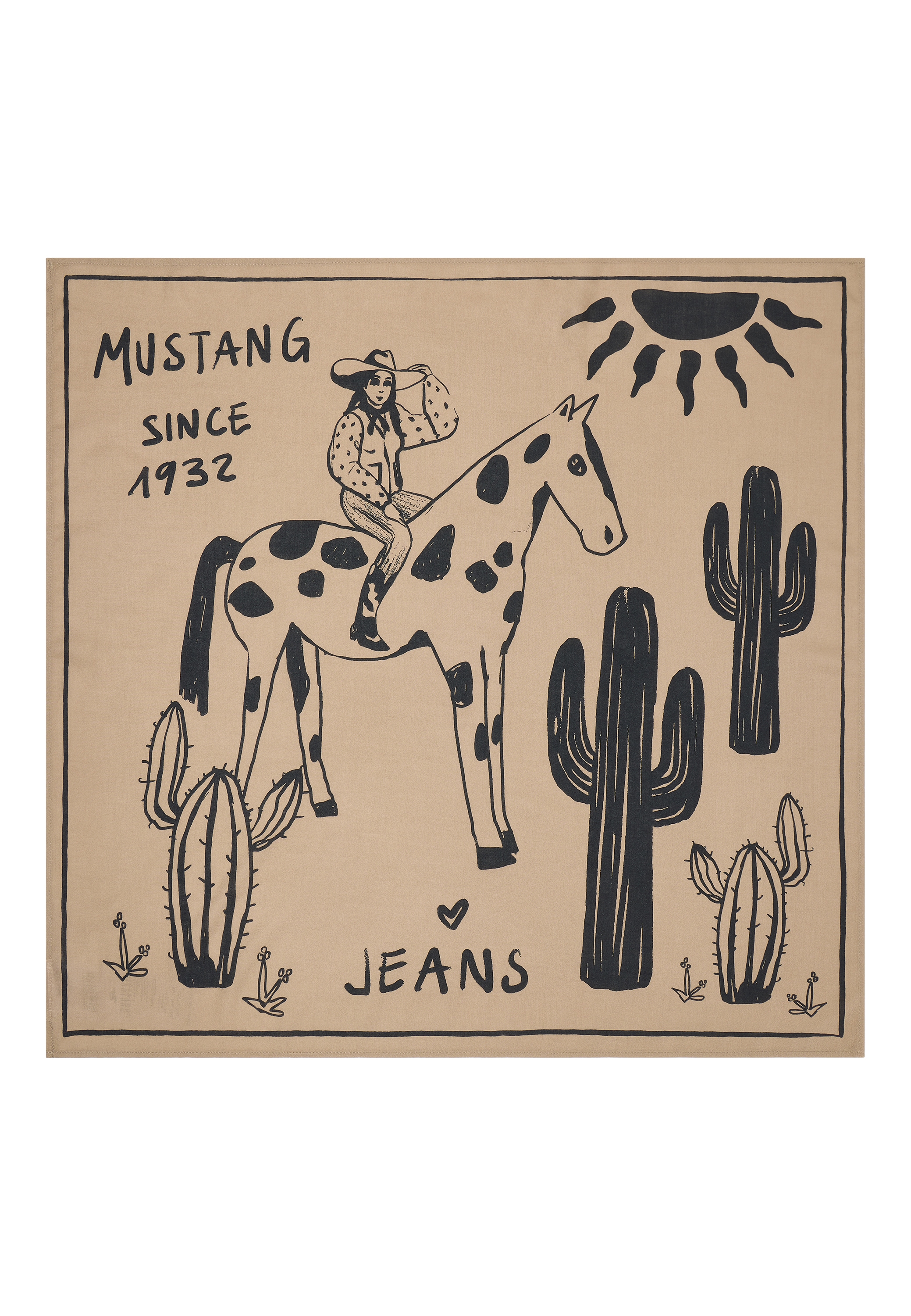 MUSTANG Schal "Damen Style Sunset Boulevard Bandana" günstig online kaufen