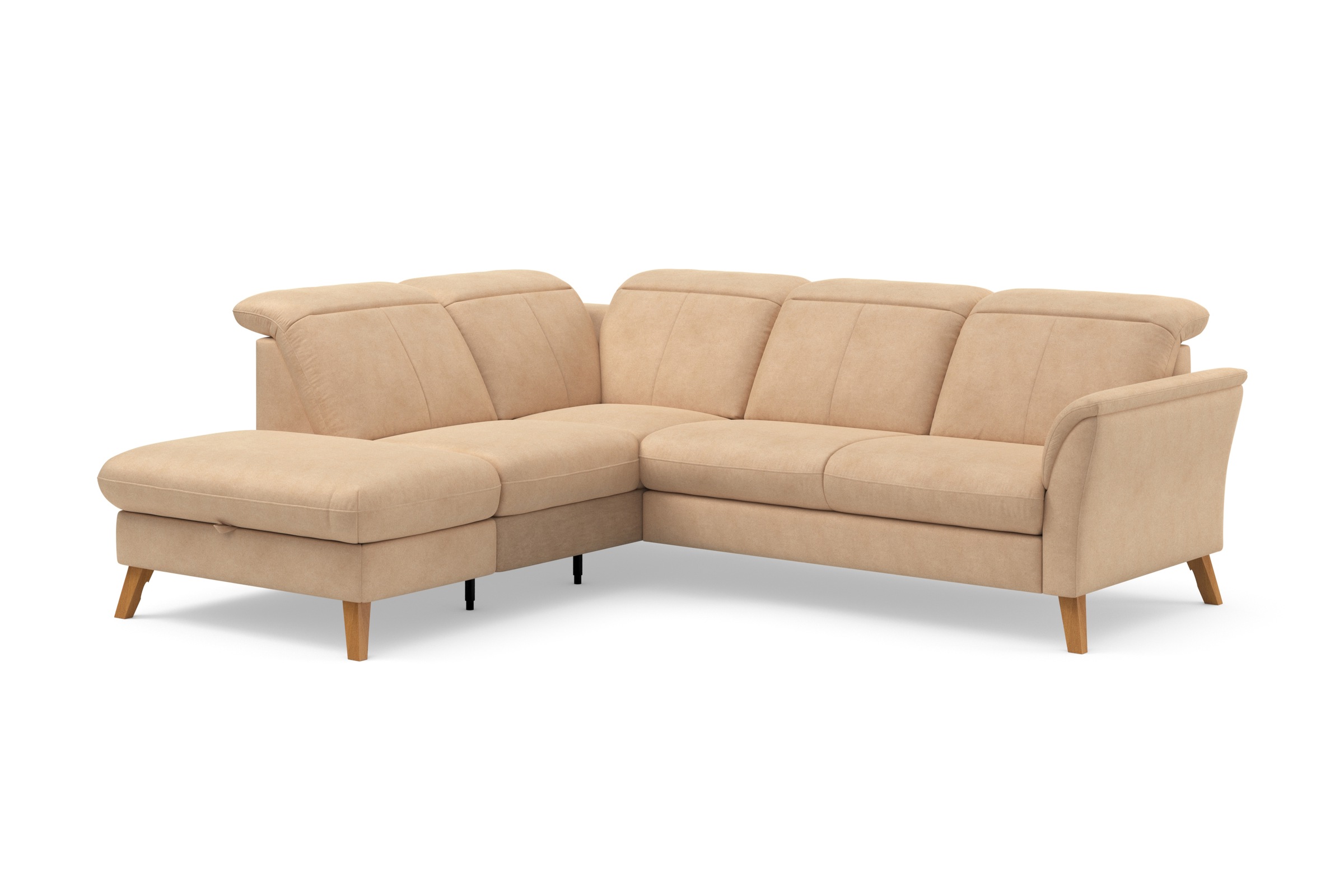 Thumbnail - sit&more Ecksofa "Romero L-Form" wahlweise mit oder ohne TV-Funktion, Bettfunktion, Bettkasten