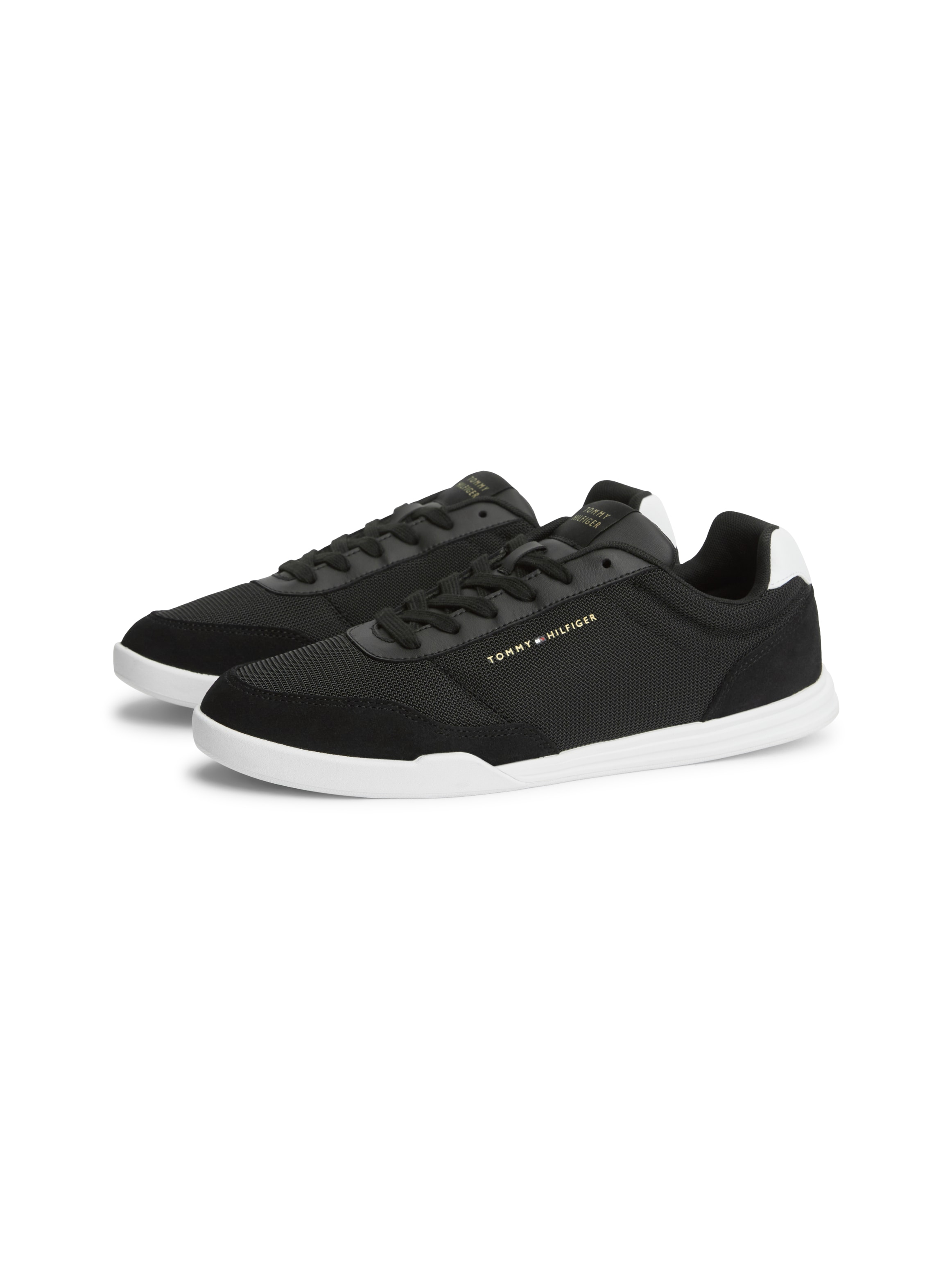 Tommy Hilfiger "LO PRO CUPSOLE NYLON SUEDE MIX" Freizeitschuh, Halbschuh, Schnürschuh mit seitlichem Logo
