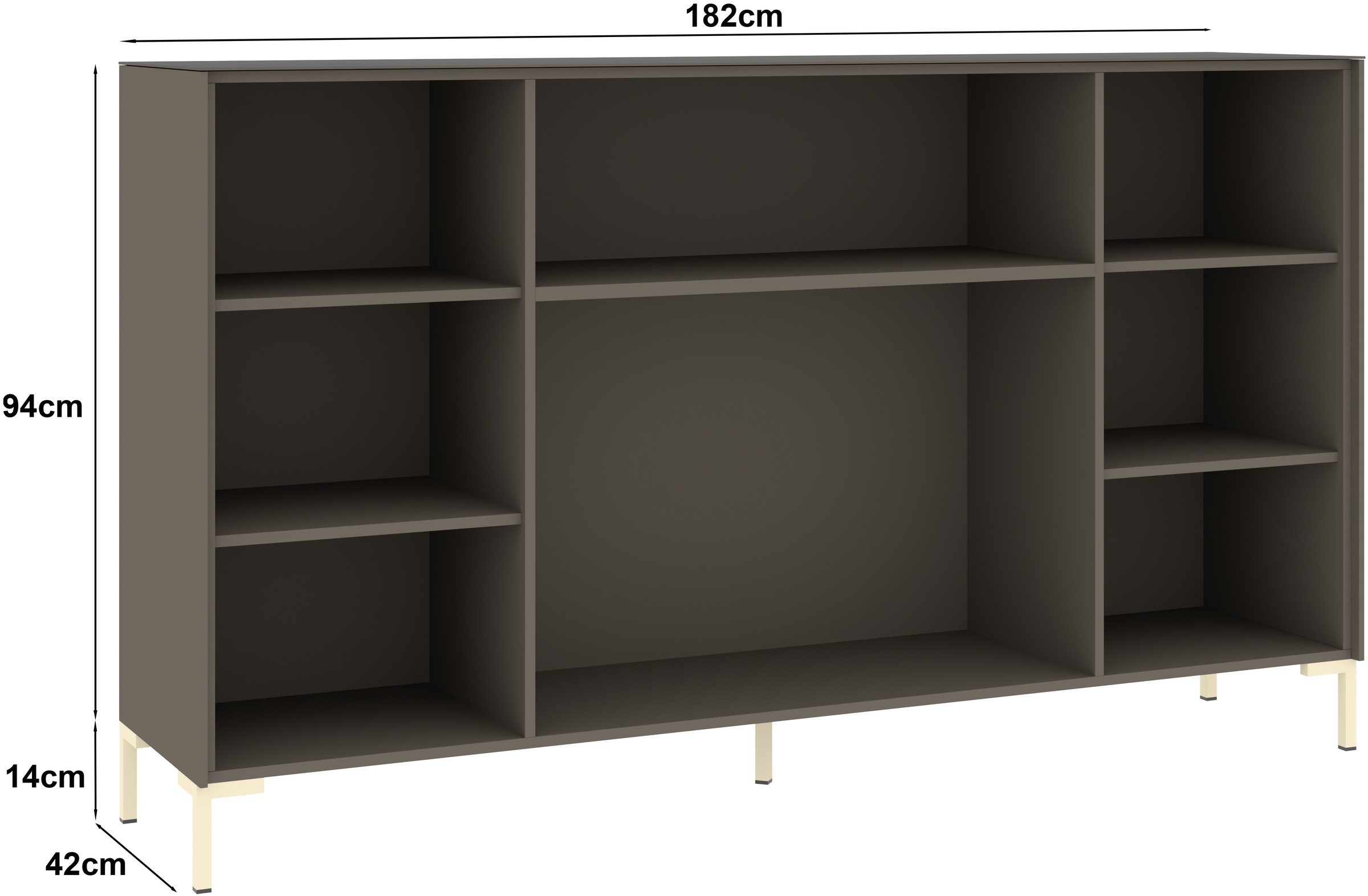 set one by Musterring Sideboard »Reno« 1 Stk. tlg. Mit Winkelfuß in diversen Farben, 108 cm Höhe & Farbauswahl