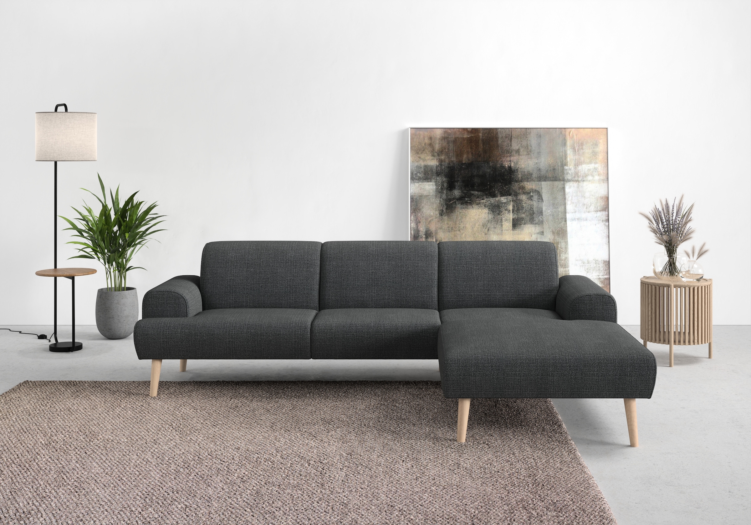 Home affaire Ecksofa "Swift Scandic Design, Federkern für hohen Sitzkomfort günstig online kaufen