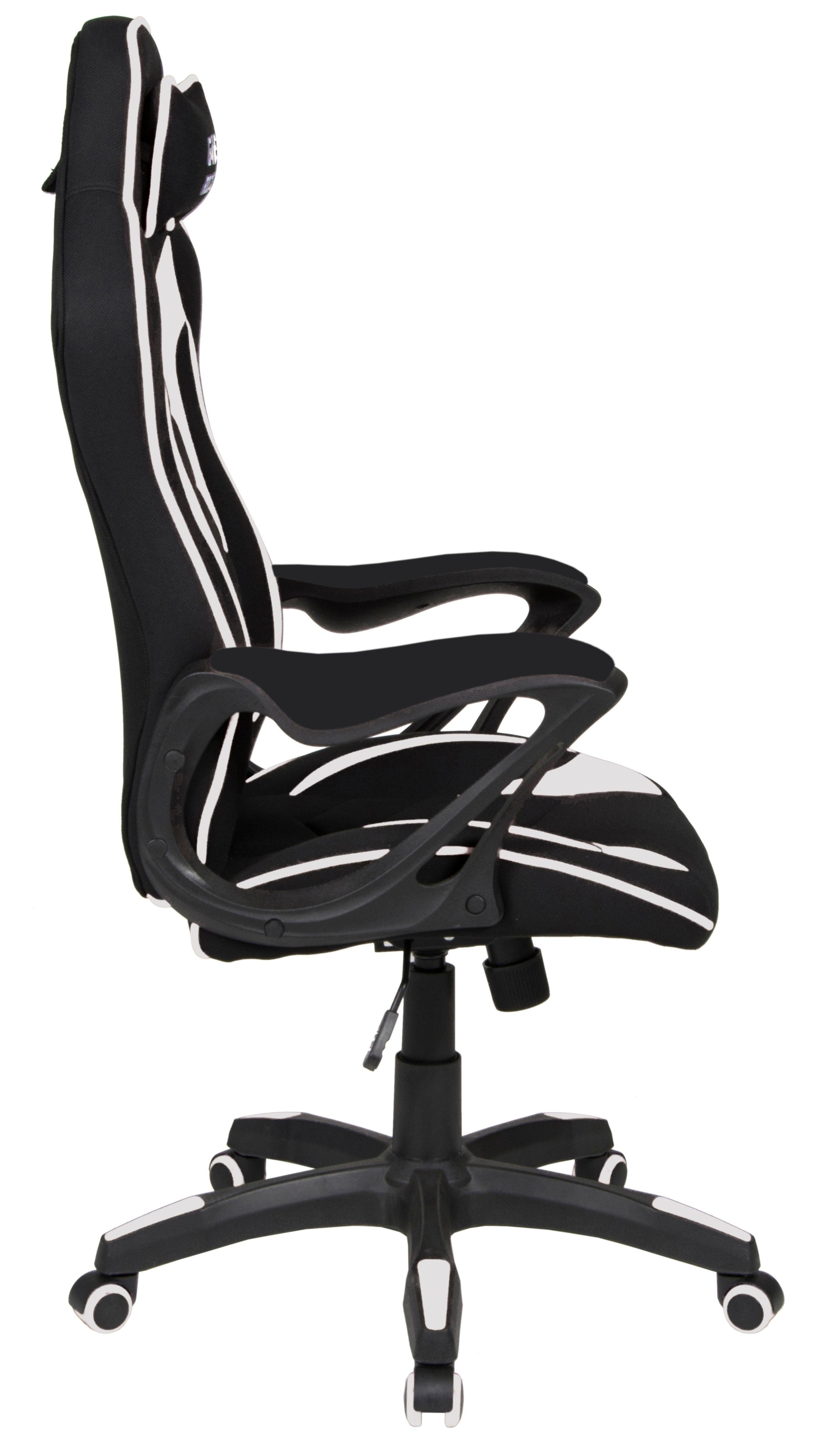 Duo Collection Gaming-Stuhl »Game-Rocker R-10«, Nackenkissen Stoffbezug-Netzstoff, Bürostuhl mit komfortabler Drehfunktion | & BAUR