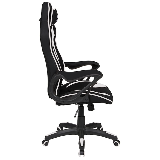Duo Collection Gaming-Stuhl »Game-Rocker R-10«, Stoffbezug-Netzstoff,  komfortabler Bürostuhl mit Nackenkissen & Drehfunktion | BAUR