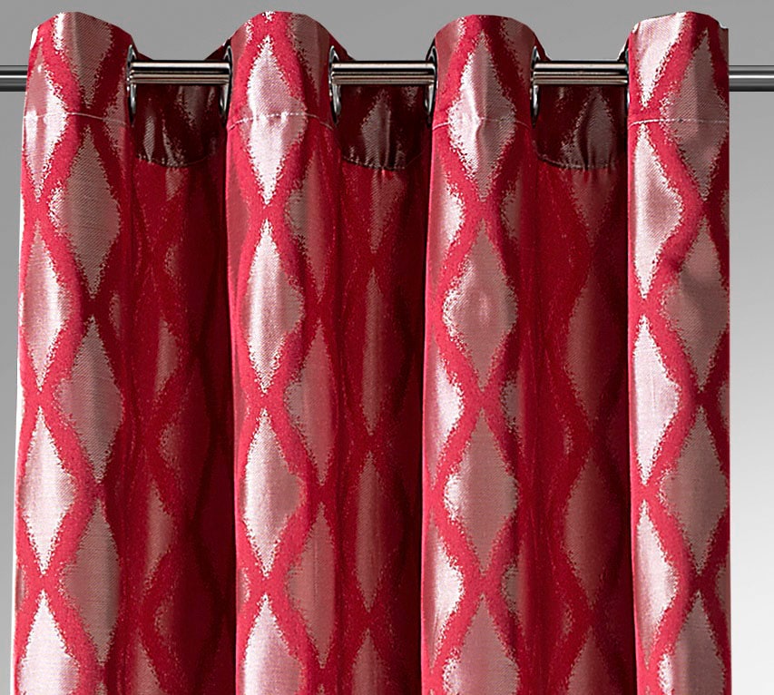 Weckbrodt Vorhang »Raute«, (1 St.), Jacquard, strukturiert, blickdicht, Muster Raute, Gardine, Store