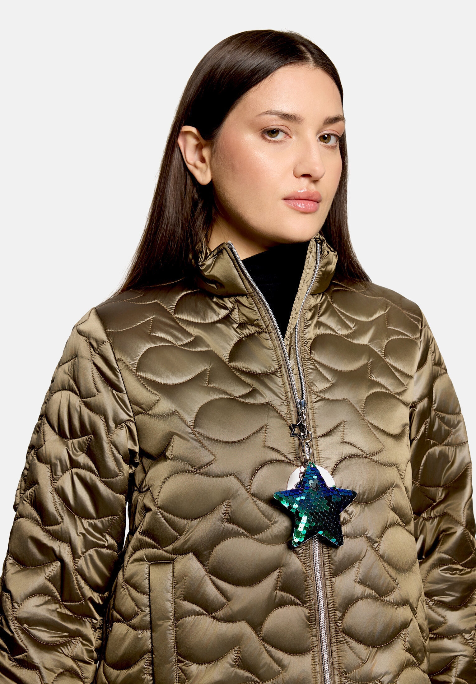 Cartoon Steppjacke »Damen mit Eingrifftaschen«