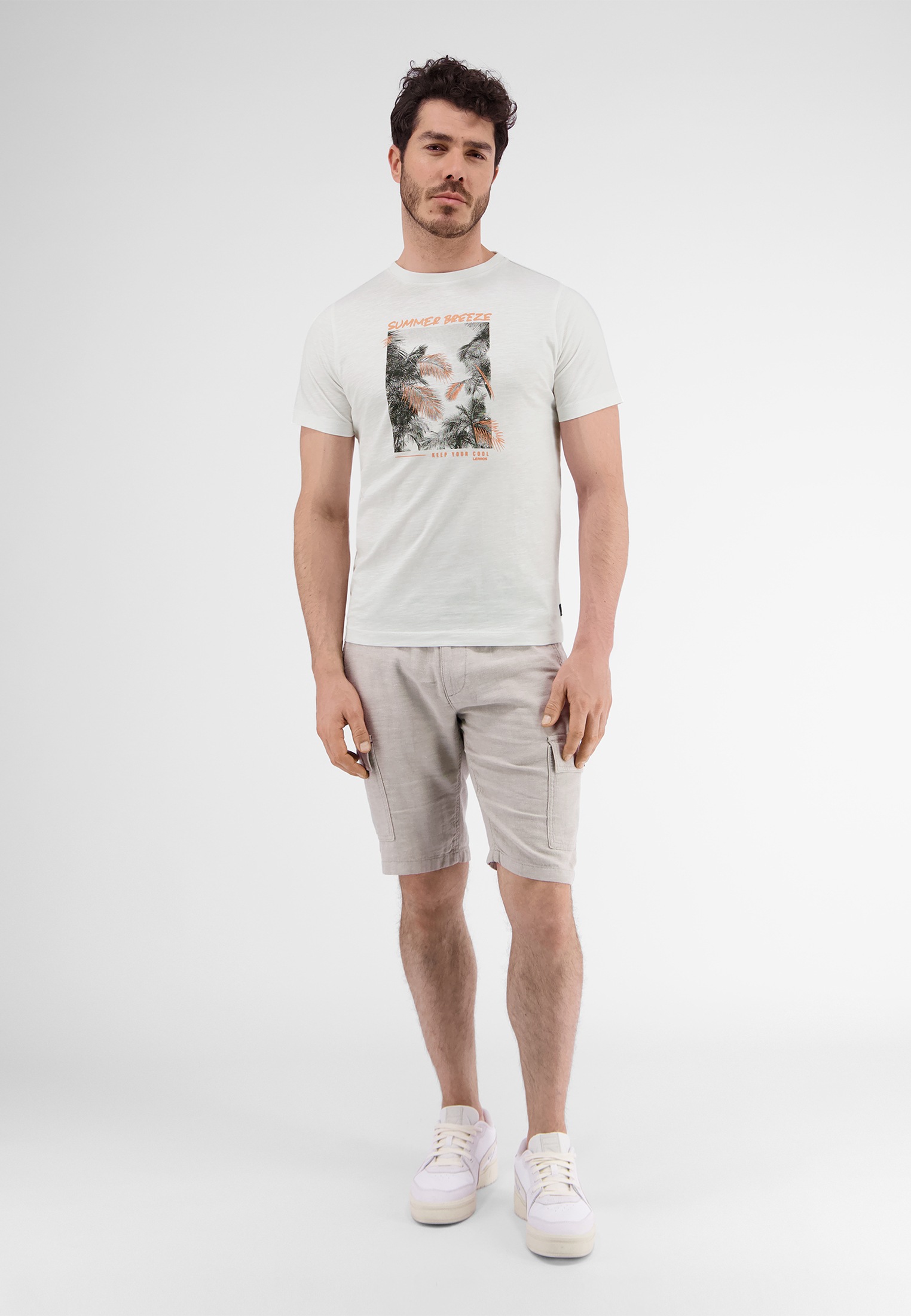 LERROS T-Shirt "LERROS T-Shirt mit Fotoprint"