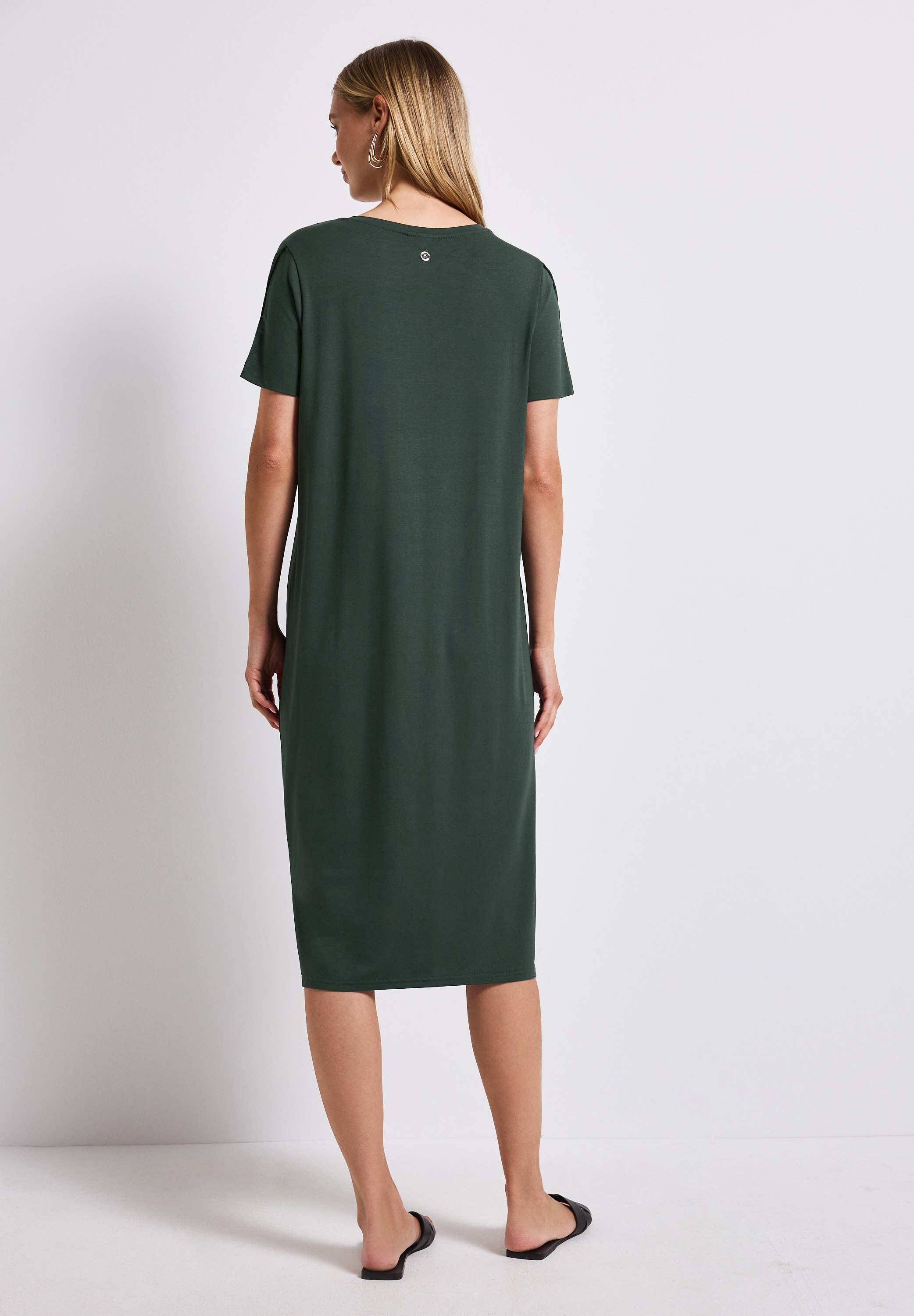 STREET ONE Shirtkleid Ohne Taschen Sommerkleid mit Schlitzdetail günstig online kaufen