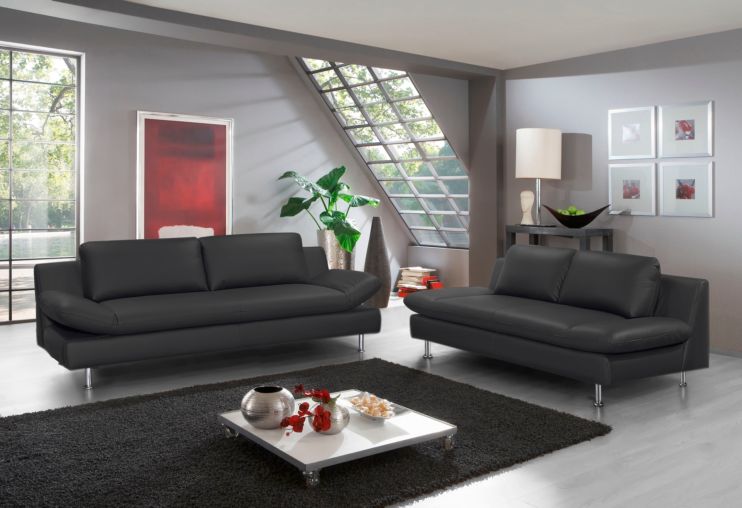 PLACES OF STYLE Polstergarnitur "Redding" Set, 2 Stk. tlg. bestehend aus 2- günstig online kaufen