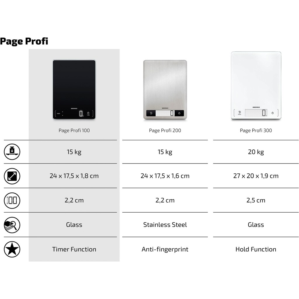 Soehnle Küchenwaage »Page Profi 100«