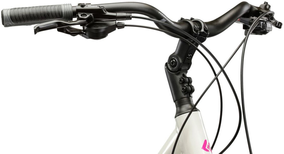 Kross Trekkingrad »Damen-Trekkingrad 28" Trans 5.0 Grau 18 Gänge« 18 Gang Shimano CUES U3020 Schaltwerk Kettenschaltung