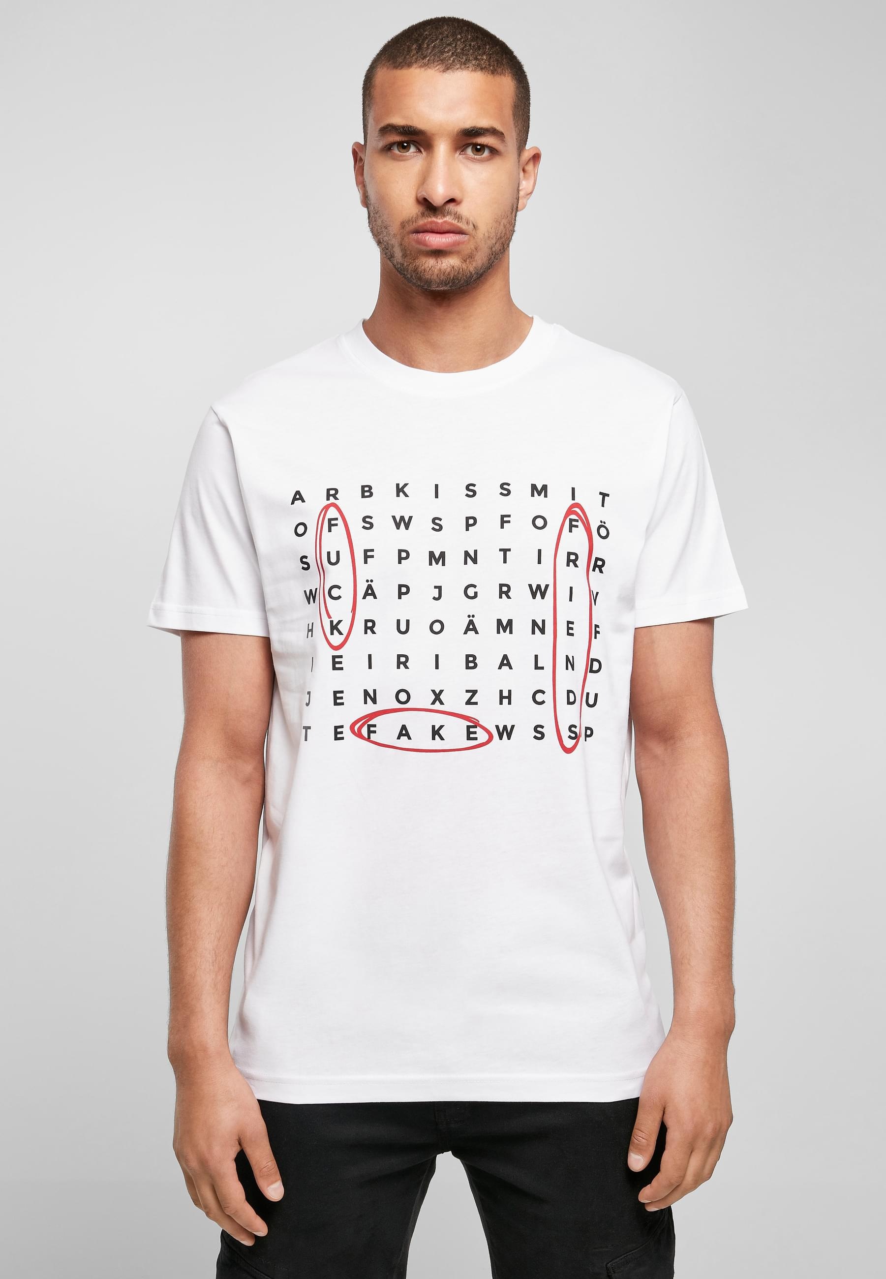 MisterTee T-Shirt »MisterTee Herren Crossword Tee«, (1 tlg.)