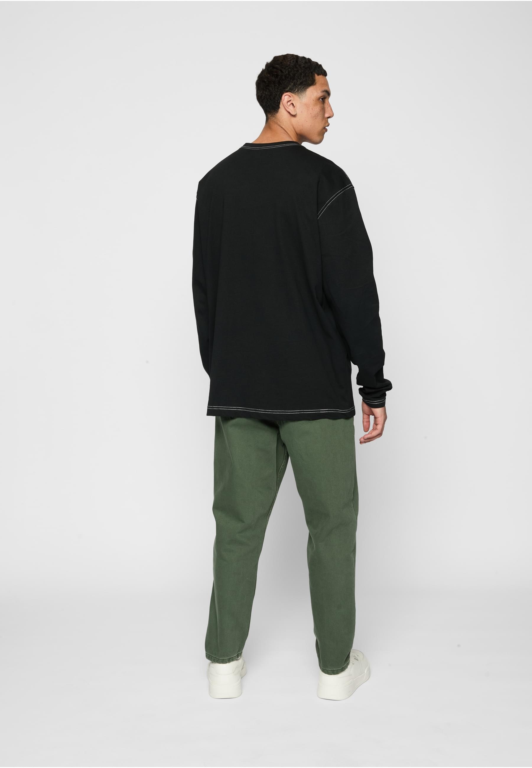 URBAN CLASSICS Longsleeve »Urban Classics Herren Heavy Oversized Contrast Stitch Longsleeve«, (1 tlg.)