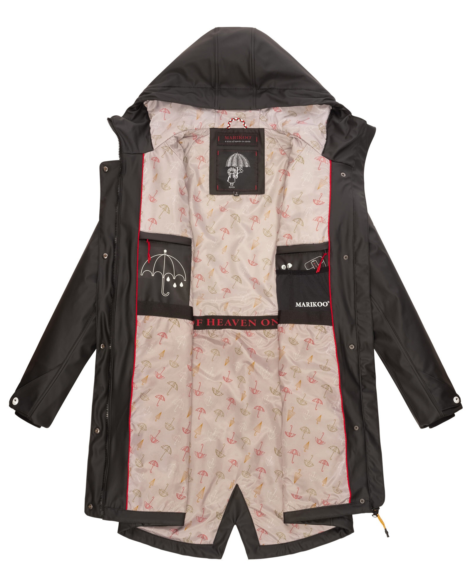 Marikoo Outdoorjacke »Dancing Umbrella«, mit einer großen Kapuze