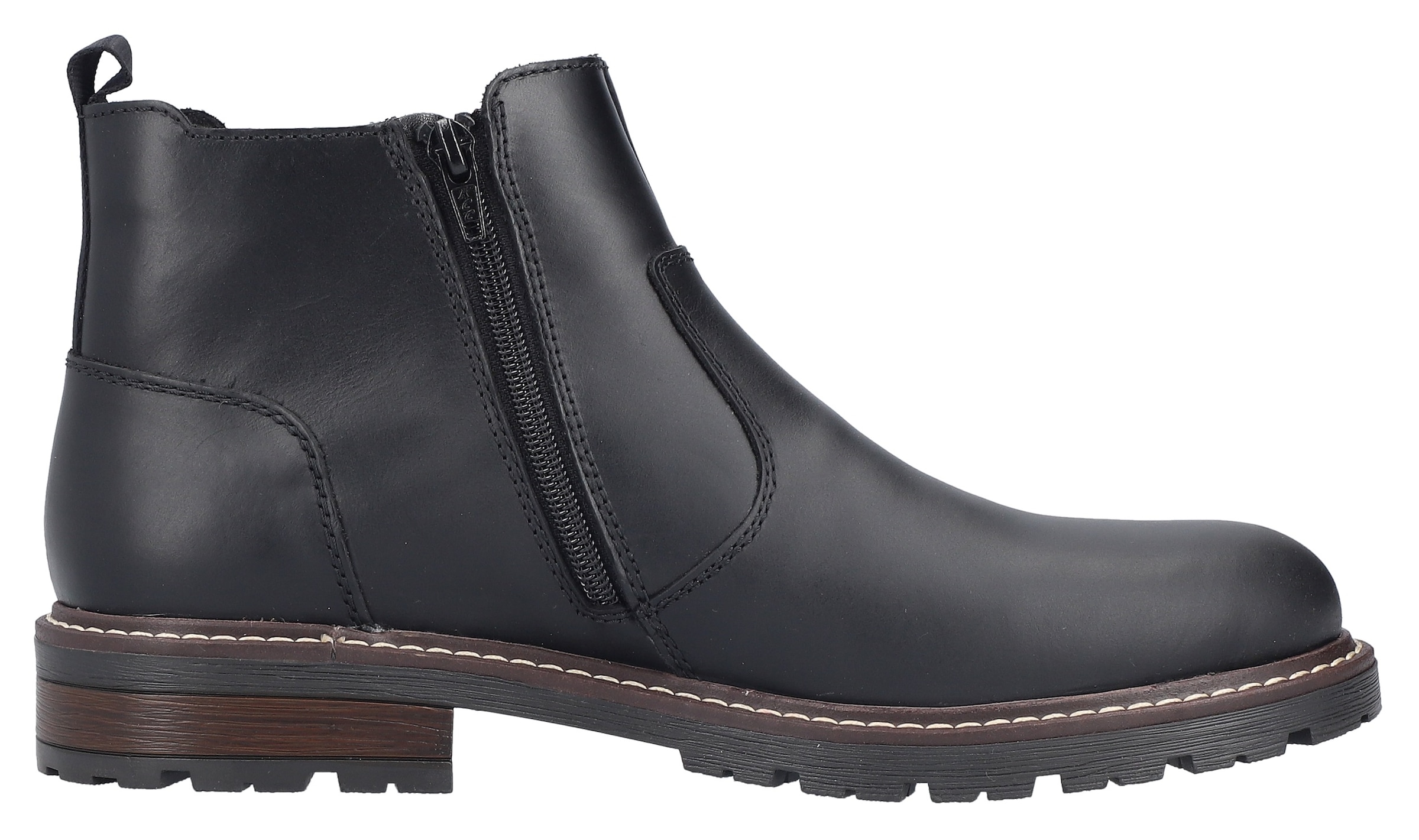 Rieker Chelseaboots, Stiefelette, Casual-Boots mit kontrastfarbener Rahmennaht