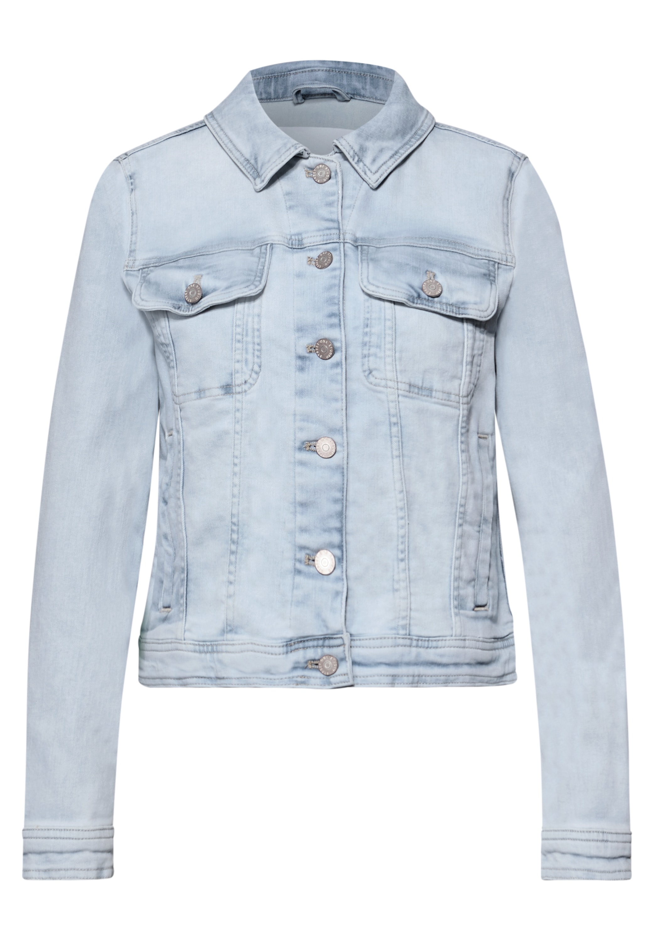 STREET ONE STUDIO Jeansjacke ohne Kapuze mit Brusttaschen
