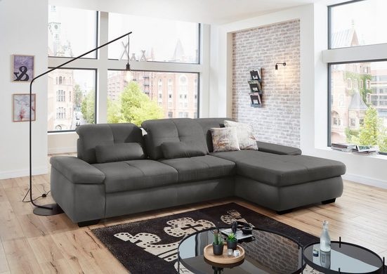 Die PlanBar Ecksofa "MP-IN16012 L-Form, mit Kaltschum-Polsterung", inkl. Si günstig online kaufen