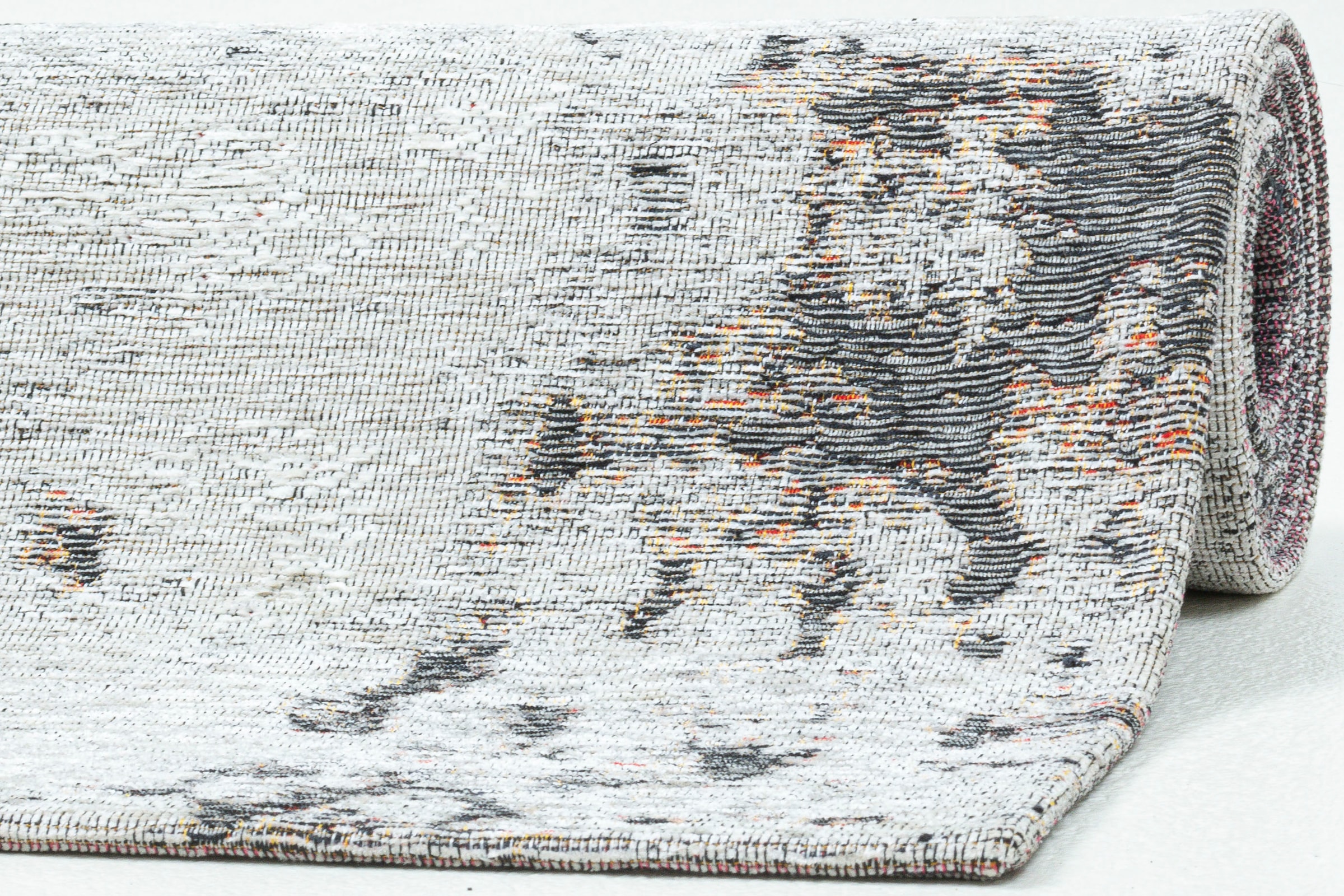 Sansibar Teppich »Keitum 014«, rechteckig, Flachgewebe, modernes Design, Motiv Totenkopf & gekreuzte Säbel